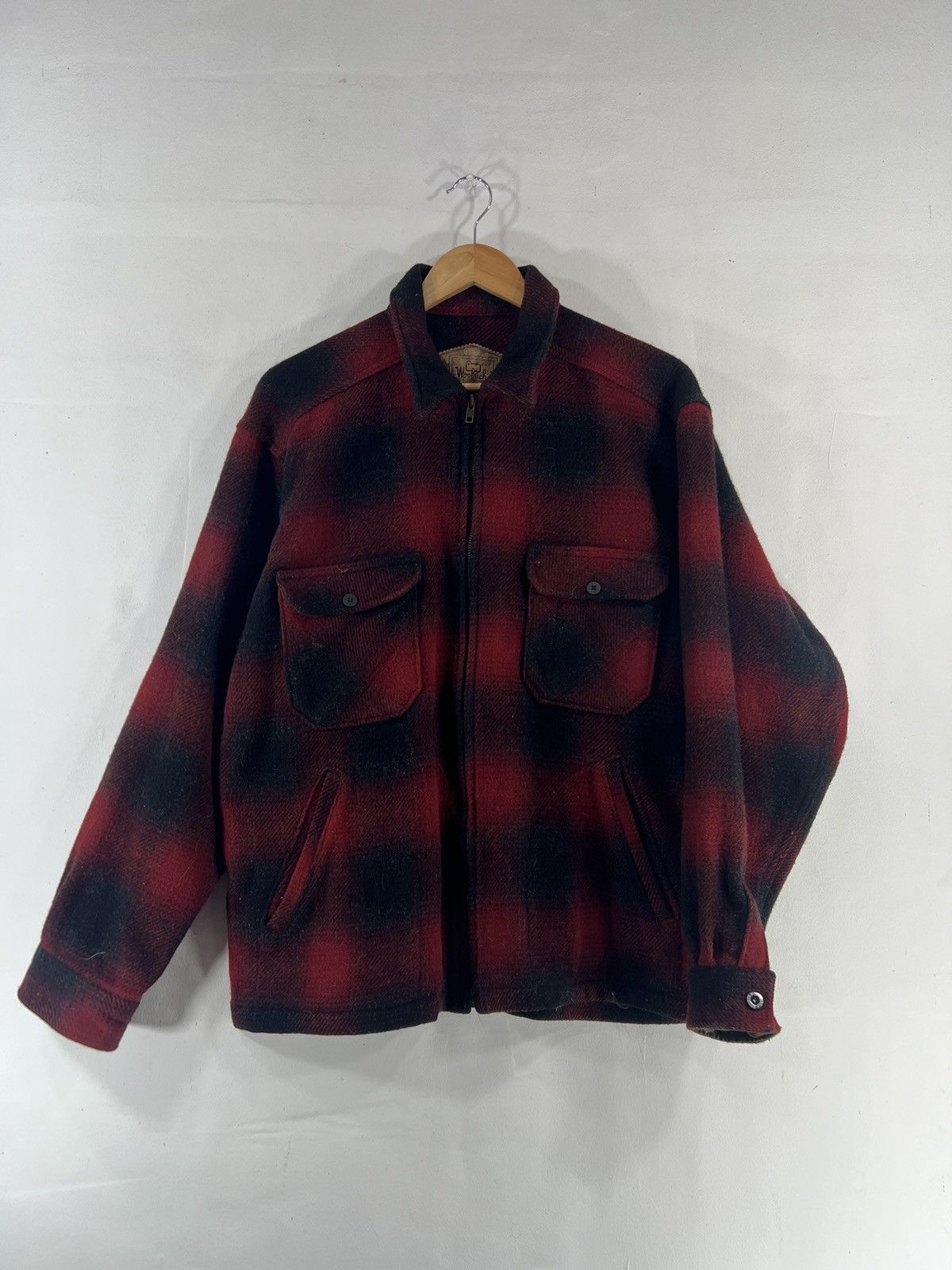 Woolrich Woolen Mills Vintage Wool Woolrich Full Zipper Jacket Size US L / EU 52-54 / 3 - 1 Thumbnail