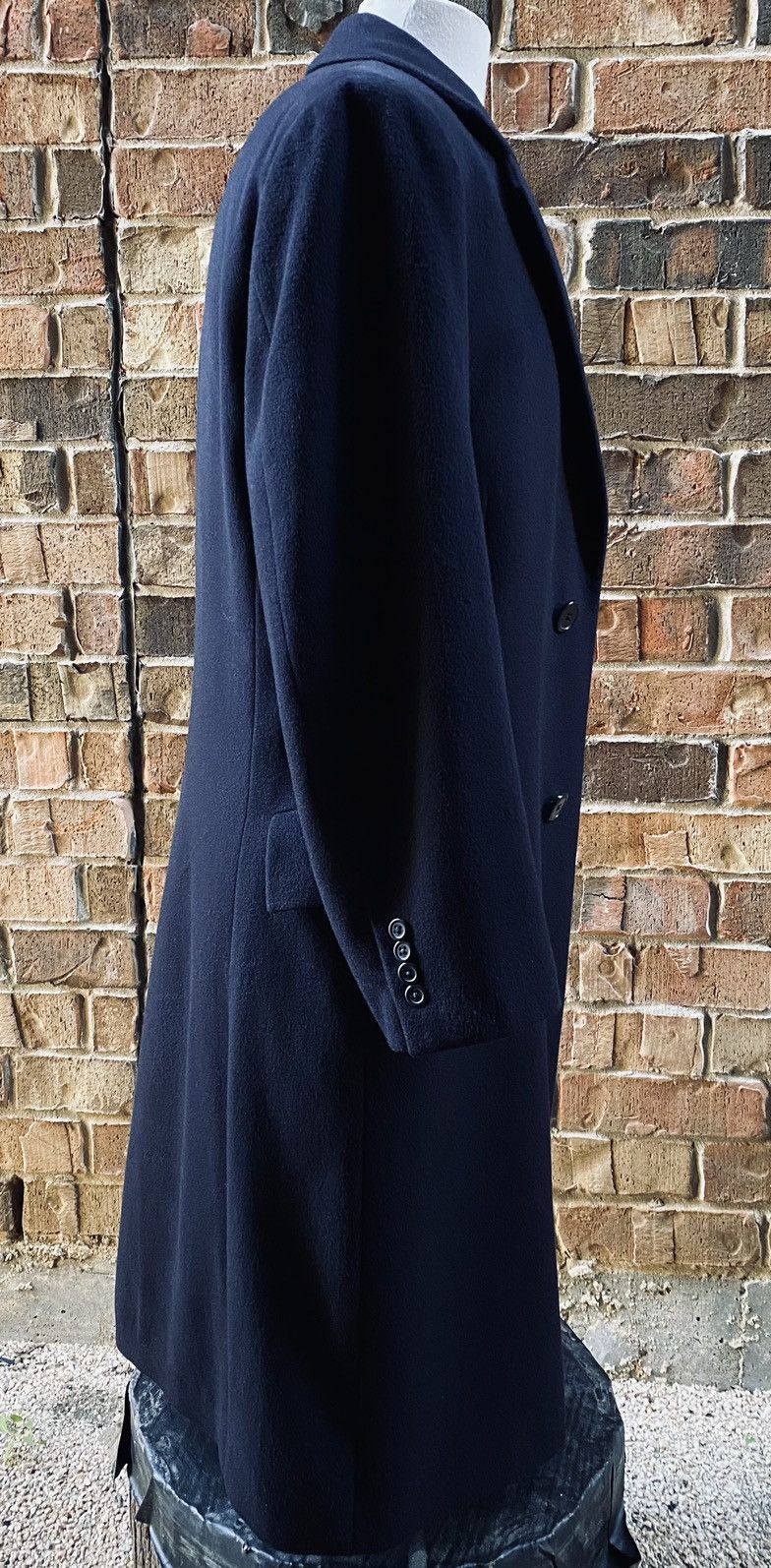 PRL 🇮🇹 Navy Cashmere Heritage Topcoat Made in Italy 38