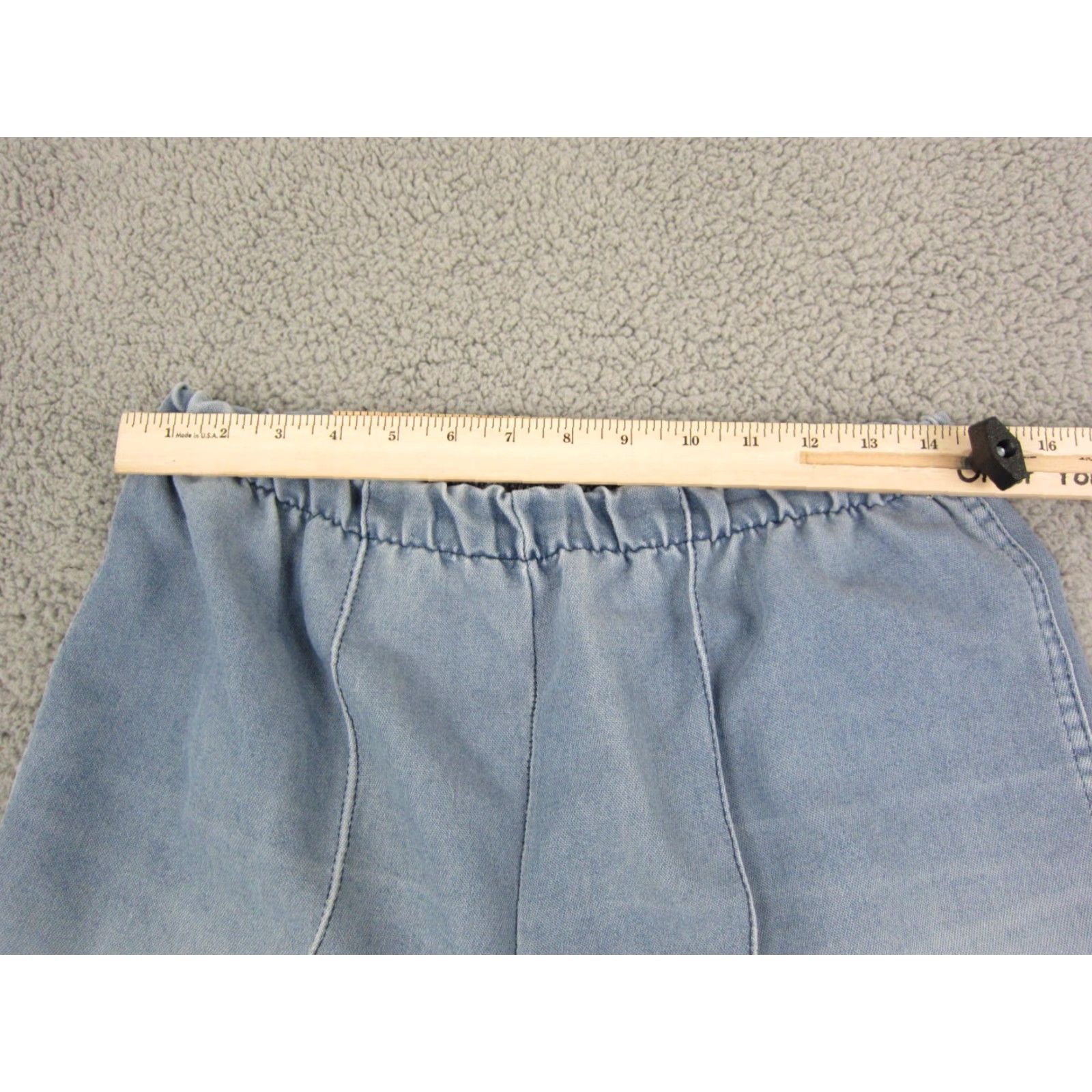Sears VINTAGE Sears Pants Womens 14 Blue Light Denim 70s Disco Ladies Worn Made in USA Size 36" / US 14 / IT 50 - 7 Thumbnail