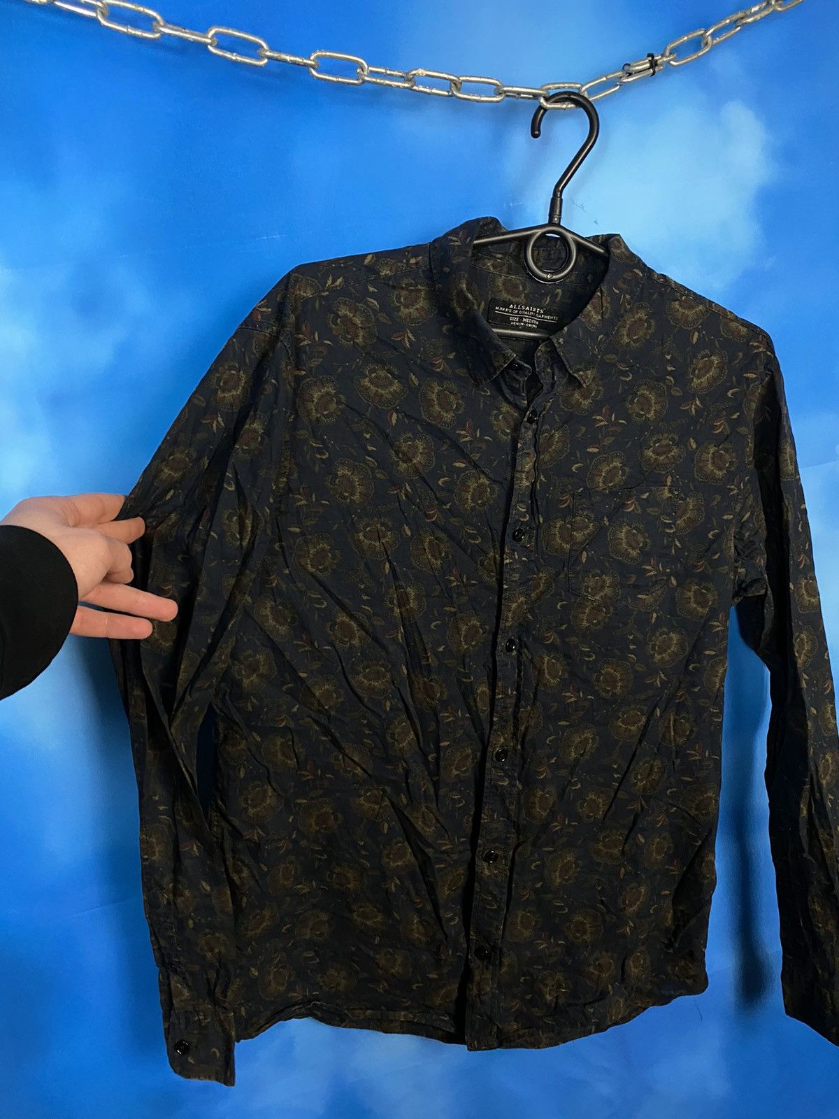 Allsaints ALL SAINTS DARK FLOWERS SHIRT Size US M / EU 48-50 / 2 - 4 Thumbnail