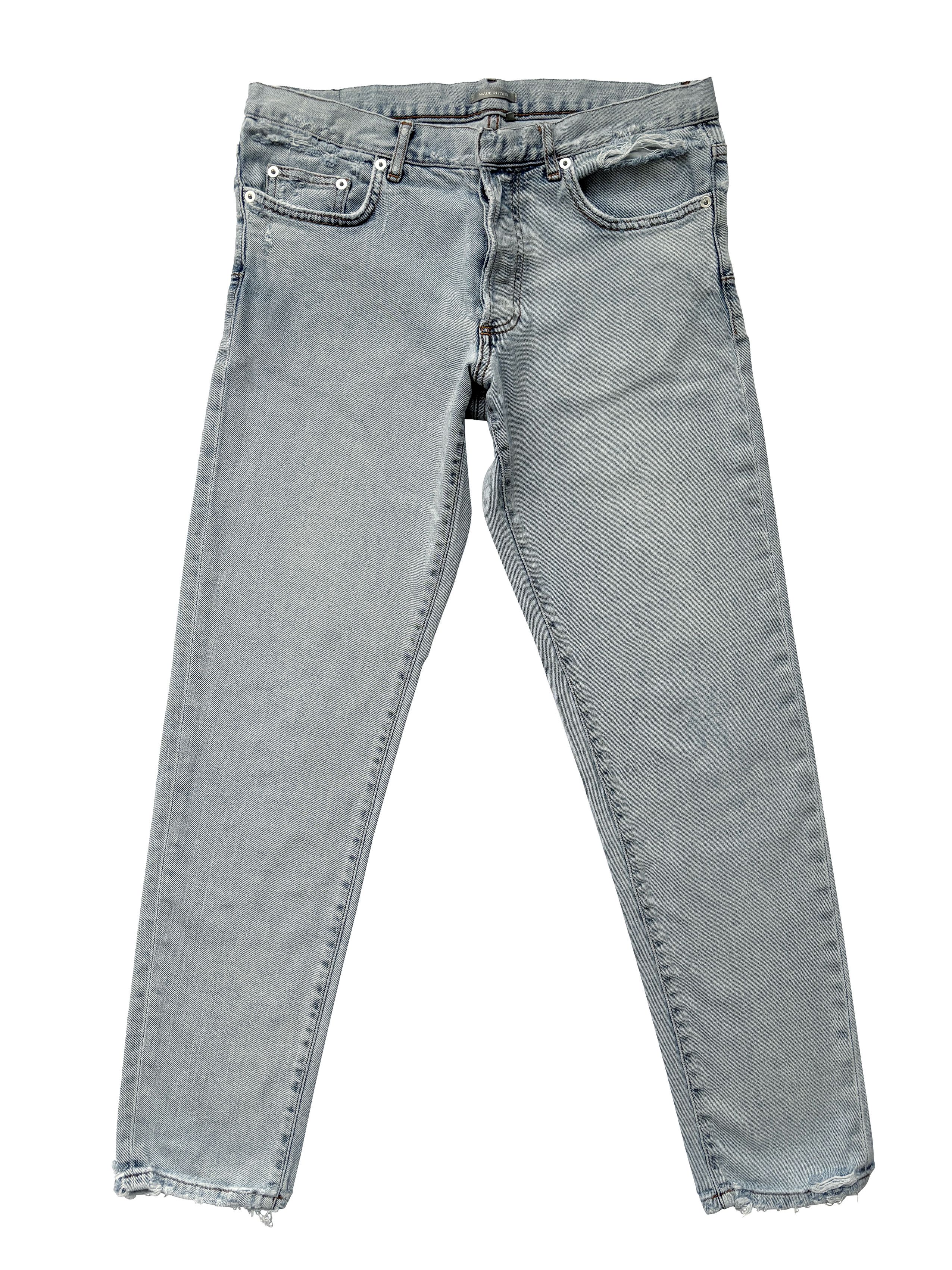 Dior ⚡️QUICK SALE⚡️Dior by Kim Jones Distressed Blue Jeans Size US 32 / EU 48 - 1 Thumbnail