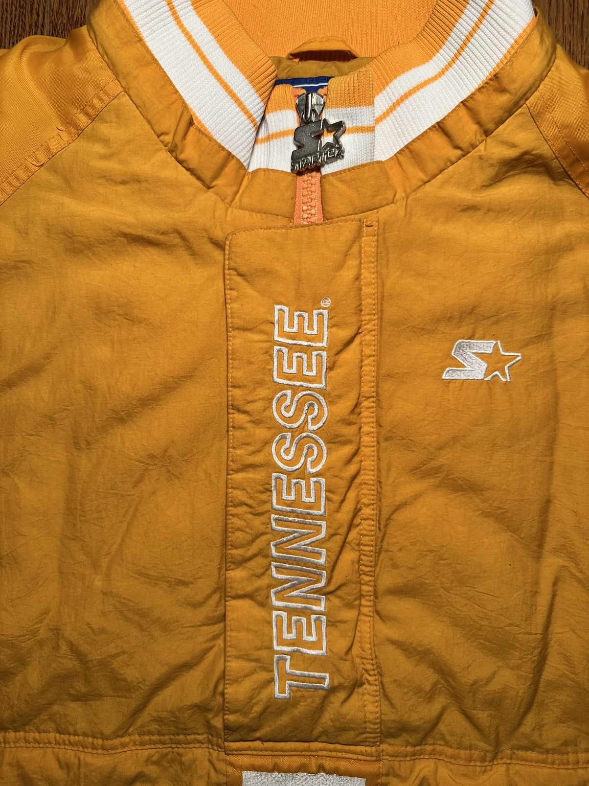 NCAA × Starter × Vintage Vintage 1/4 Zip Tennessee Volunteers Starter Jacket Size US XXL / EU 58 / 5 - 2 Thumbnail