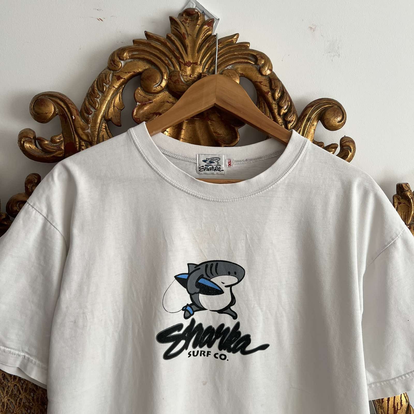 Vintage Vintage Sharka Surf Co Hawaii tshirt 90s Sz XL Size US XL / EU 56 / 4 - 2 Thumbnail