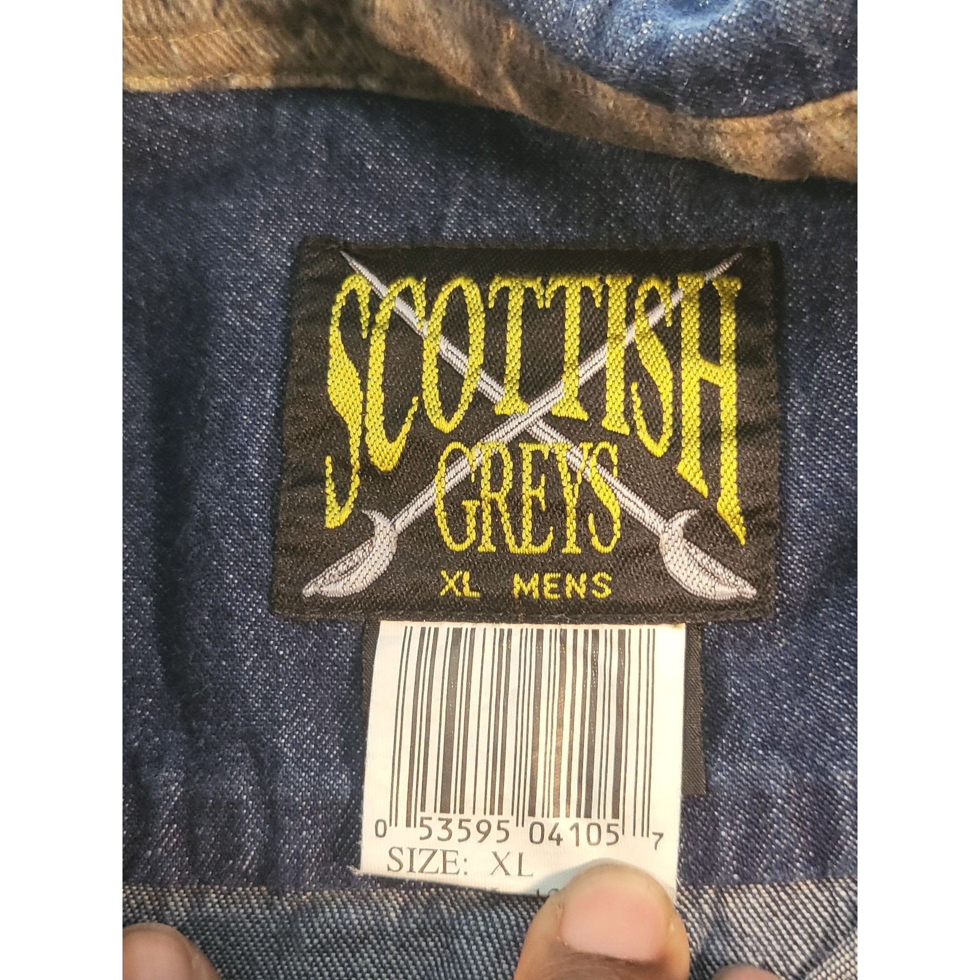 Other Vintage Scottish Greys Button Up Shirt Men Sz XL Denim Camo Size US XL / EU 56 / 4 - 5 Thumbnail