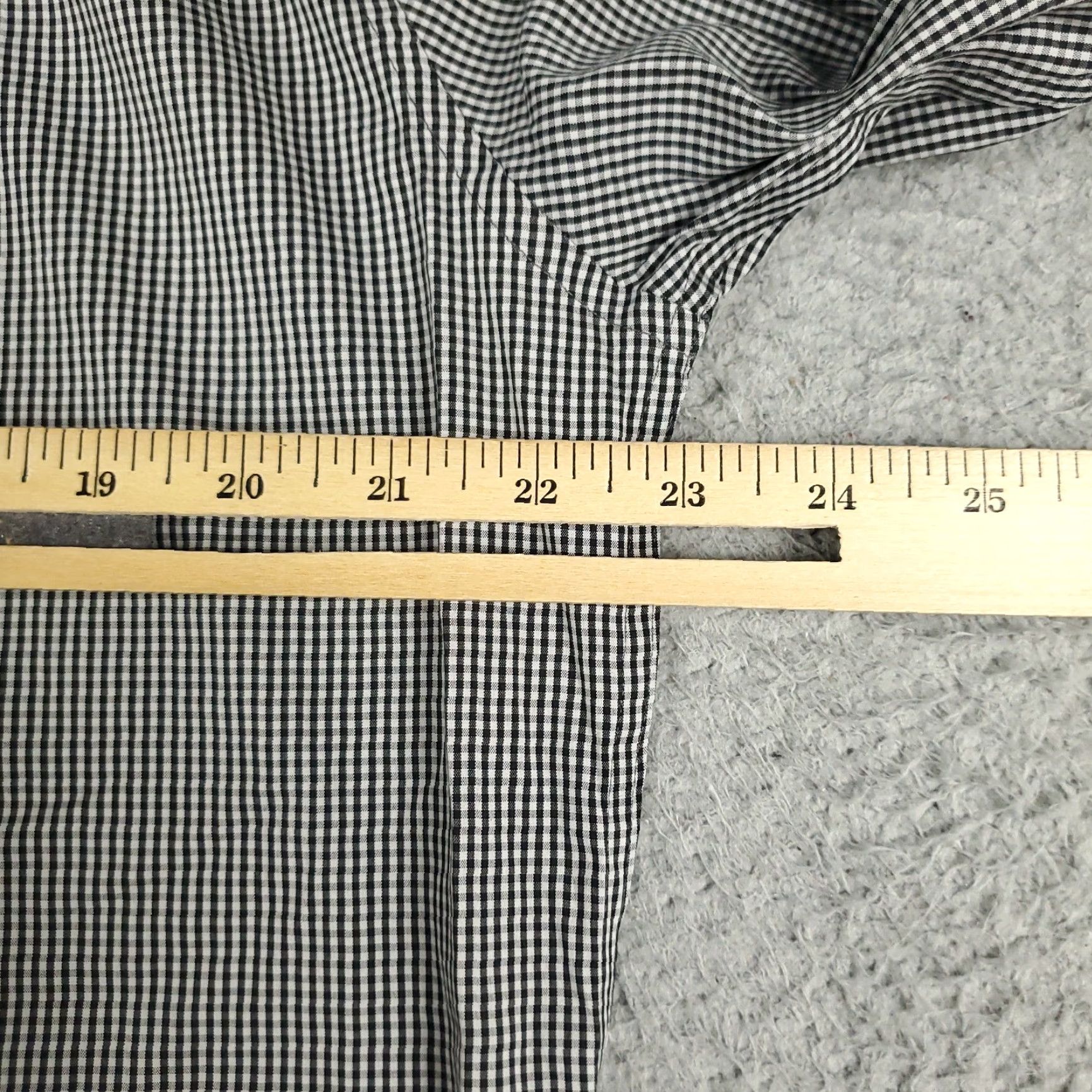 Bonobos Bonobos Shirt Mens Size 16 Gray Check Dress Button Up Long Sleeve Non-Iron Cotton Size 42R - 5 Thumbnail