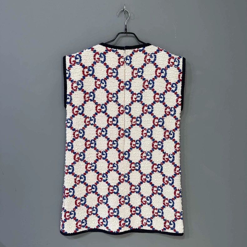 Gucci Gucci Sleeveless Floral Tweed Dress-2505 Size M / US 6-8 / IT 42-44 - 3 Thumbnail