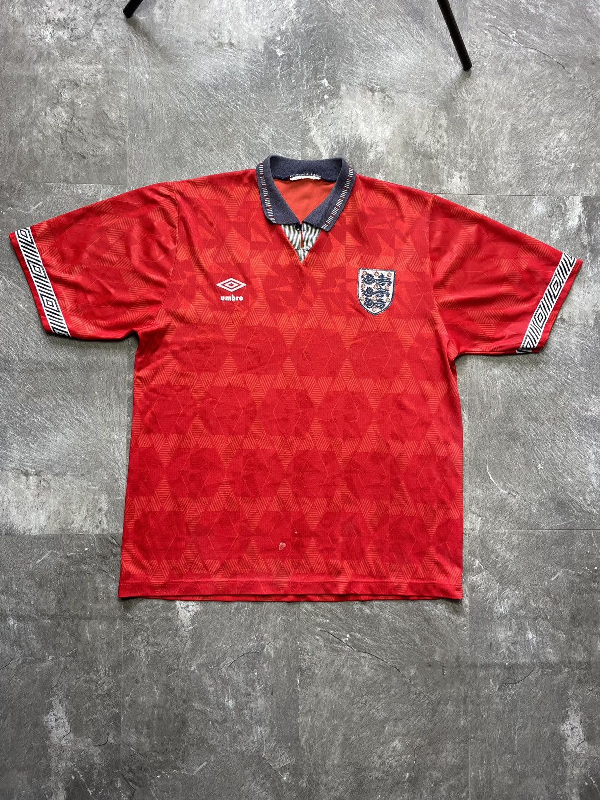 Umbro England 1990 1991 1992 1993 Away Soccer Jersey Size XL