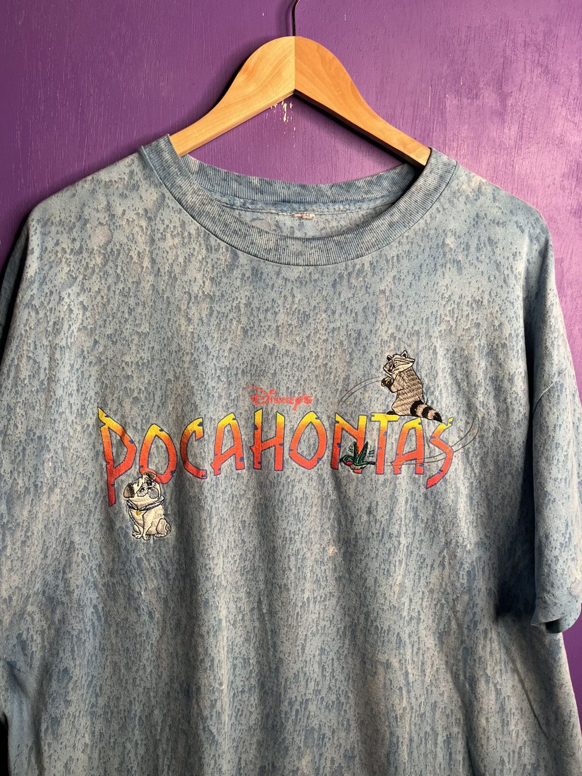 Disney × Vintage Vintage 90s Pocahontas embroidered movie promo tee Size US XL / EU 56 / 4 - 3 Thumbnail
