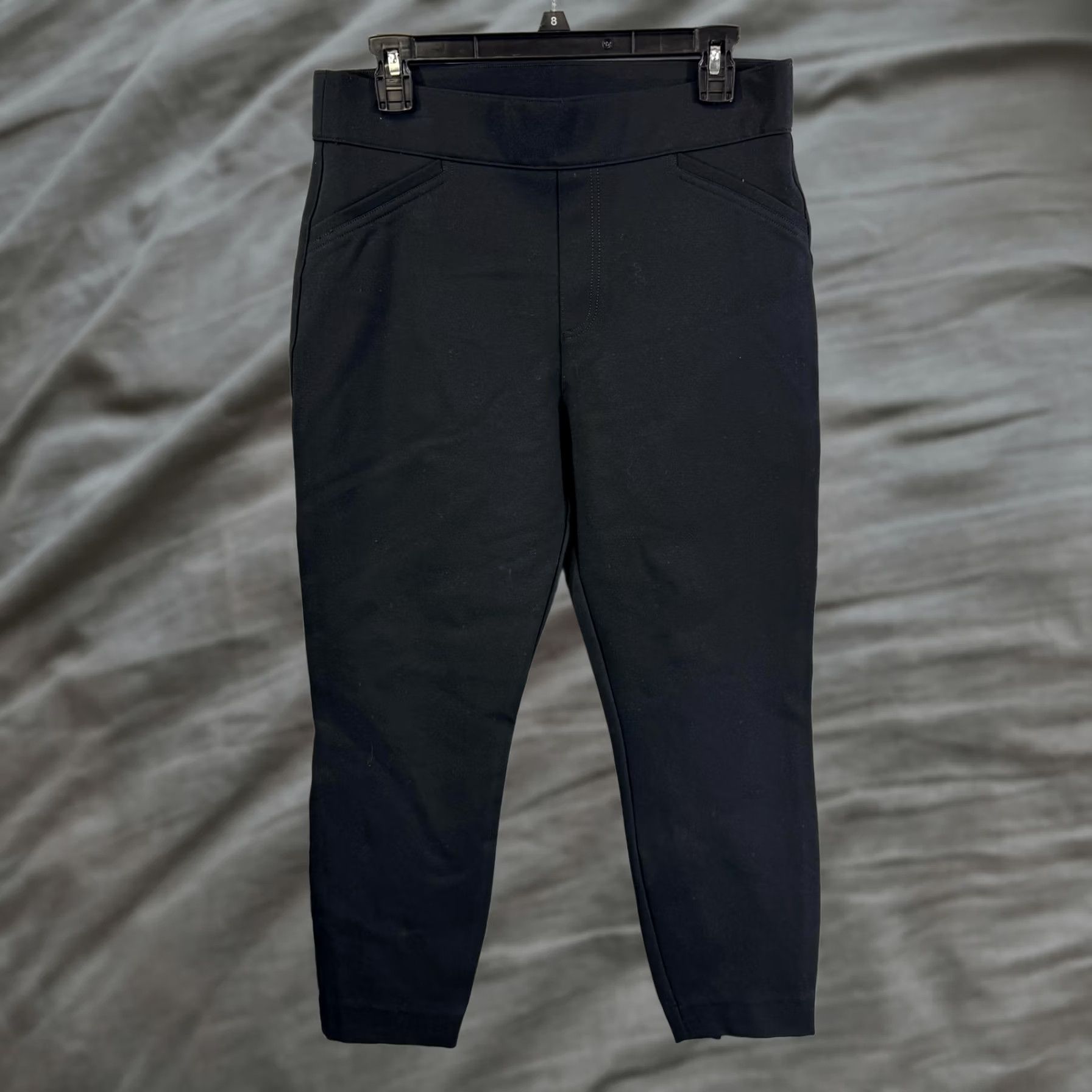 Spanx Spanx Pants Womens Large Petite Black Ankle Skinny Pull On Stretch Workwear Size 36" / US 14 / IT 50 - 1 Thumbnail