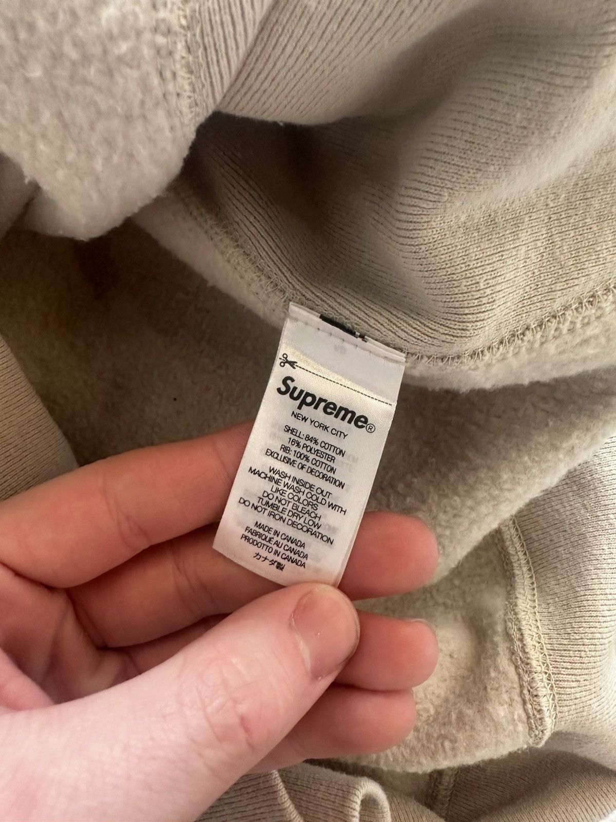 Supreme Supreme Box Logo Hoodie Stone Size US L / EU 52-54 / 3 - 6 Thumbnail