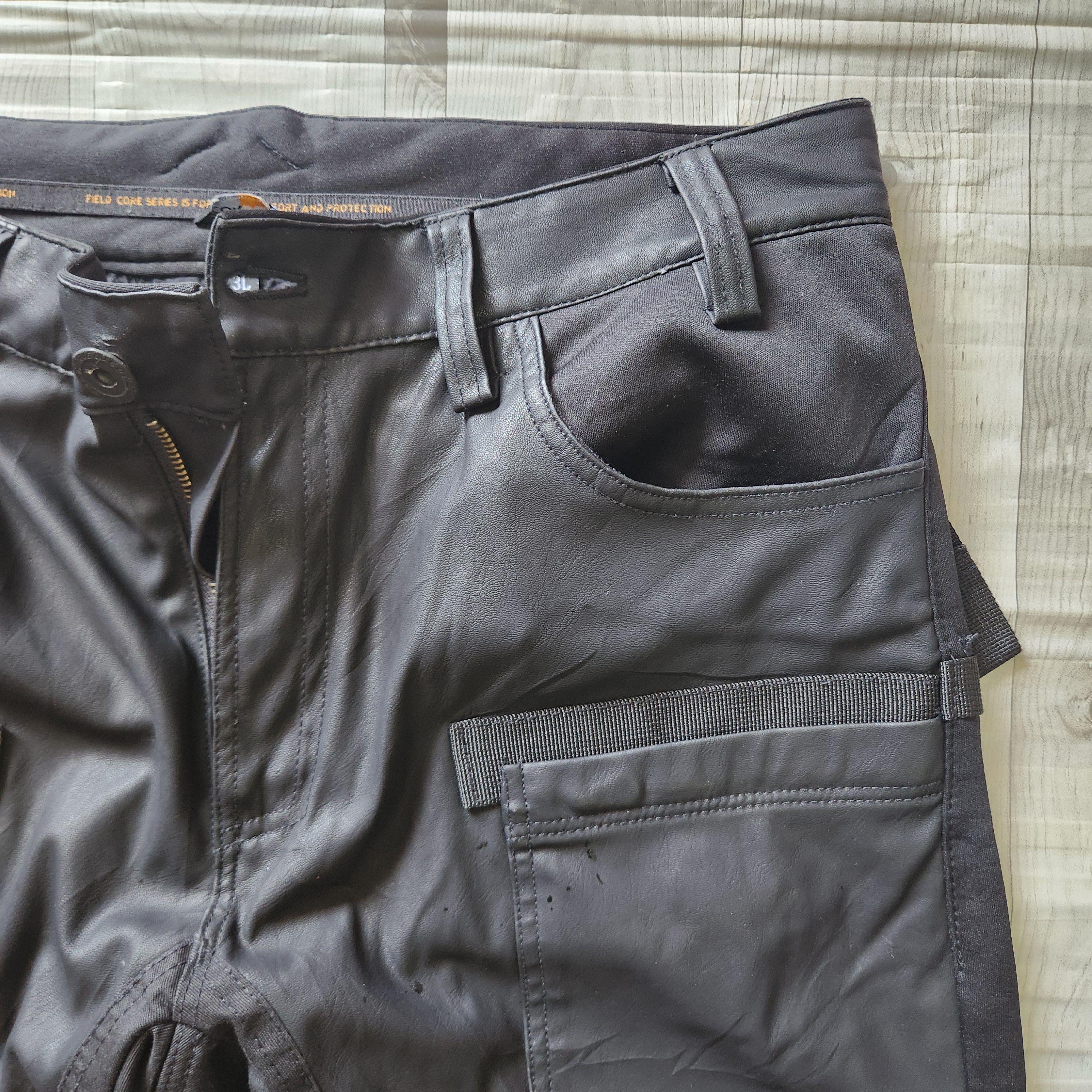 Japanese Brand Field Core Cordura Fabric Double Knee Bikers Pants Size US 35 - 4 Thumbnail