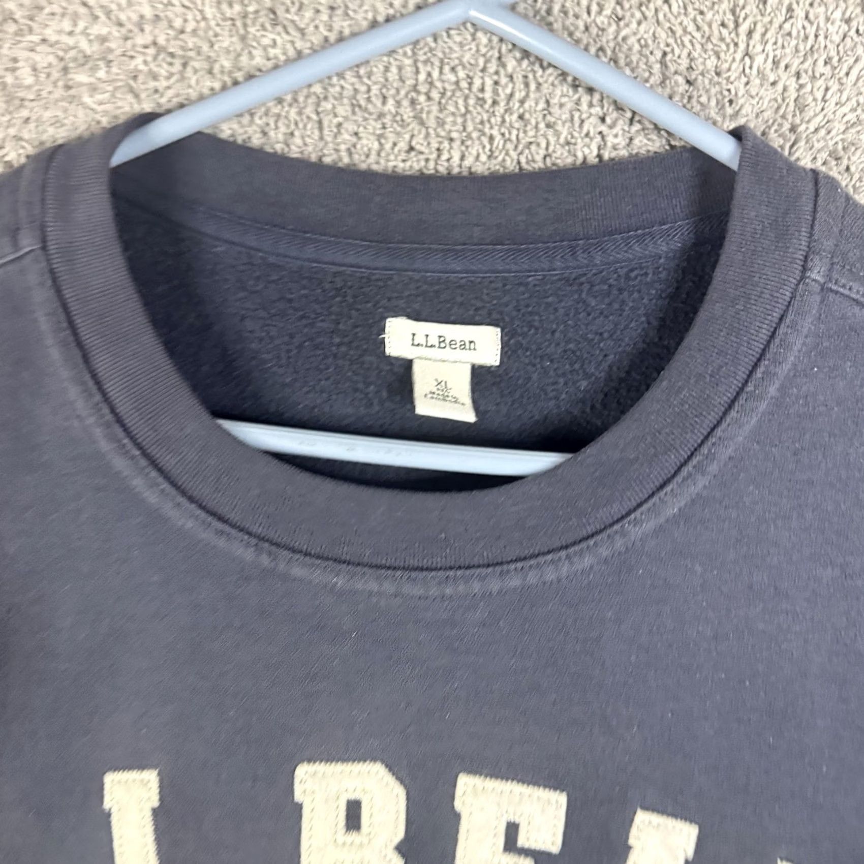 Vintage L.L.Bean Sweatshirt Womens XL Navy Blue Fleece Pullover Logo Crewneck Short Description: None - ignore Size XL / US 12-14 / IT 48-50 - 7 Thumbnail