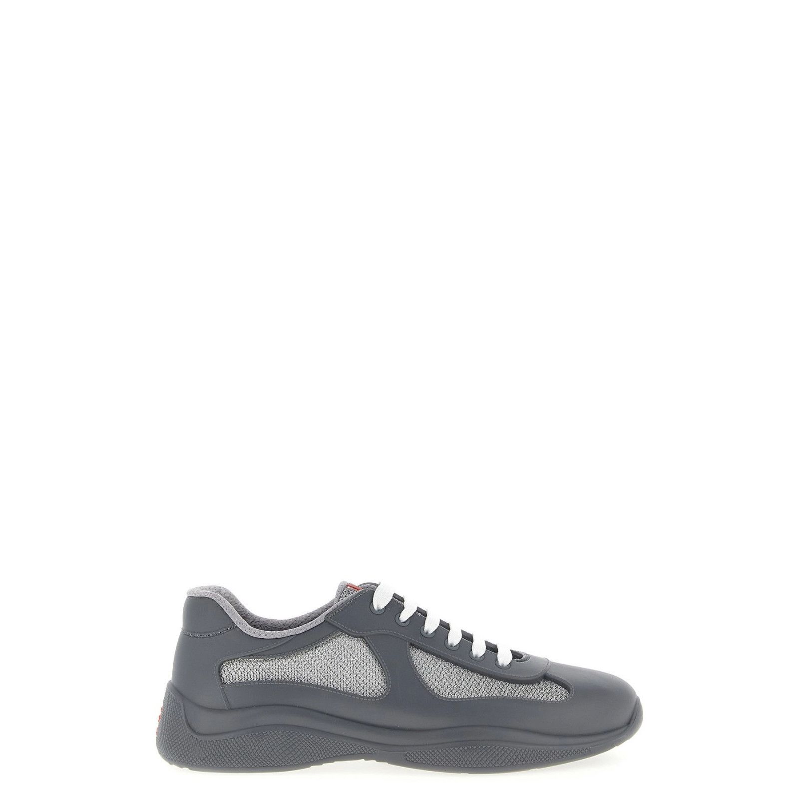 PRADA America's Cup Gray Leather Sneakers New & Authentic (M