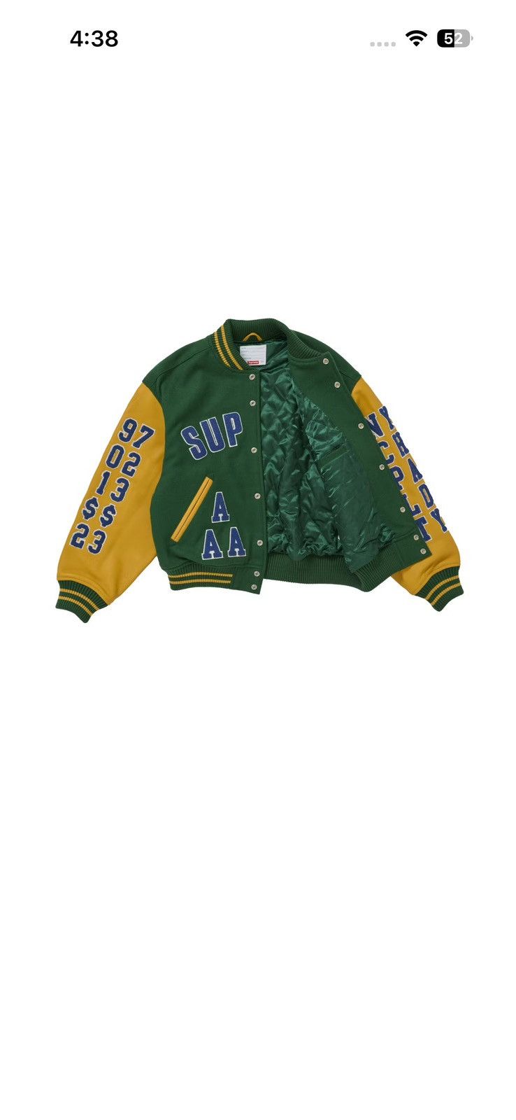 Supreme Supreme praises varsity jacket Size US L / EU 52-54 / 3 - 6 Thumbnail