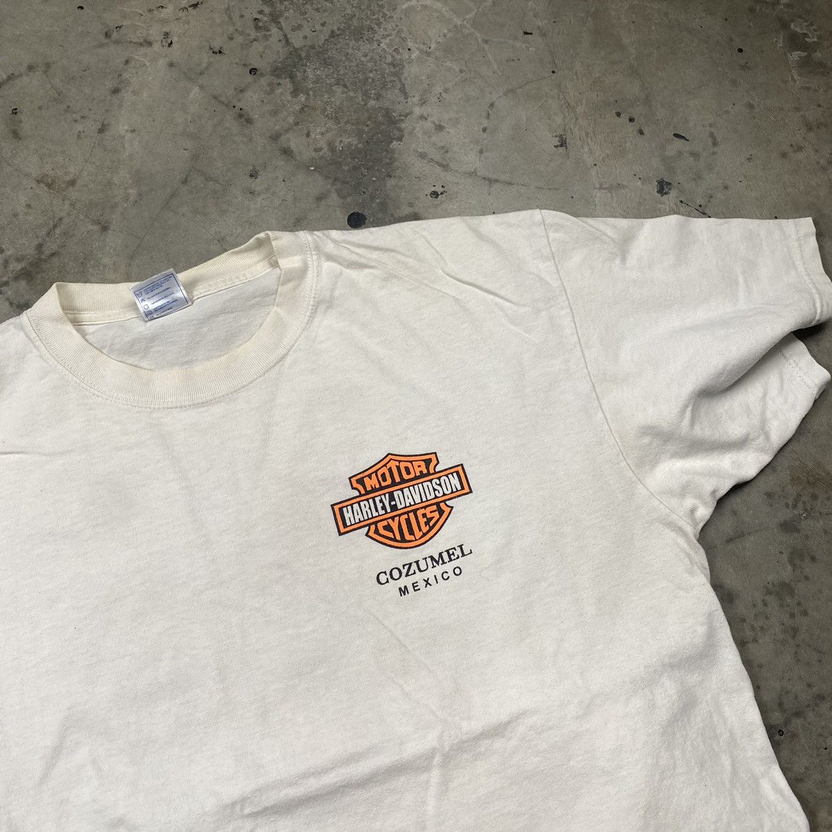 Harley Davidson × Vintage y2k Harley Davidson Cozumel Mexico Tee Size US XL / EU 56 / 4 - 4 Thumbnail