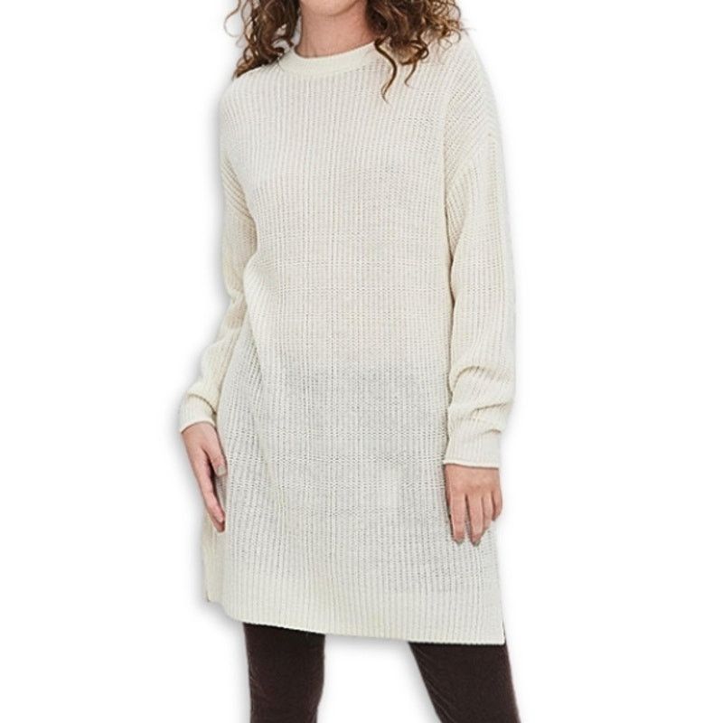 Other Vero Moda Sweater Dress Knit Mini Soft Off-White XS NWOT Size XS / US 0-2 / IT 36-38 - 1 Thumbnail