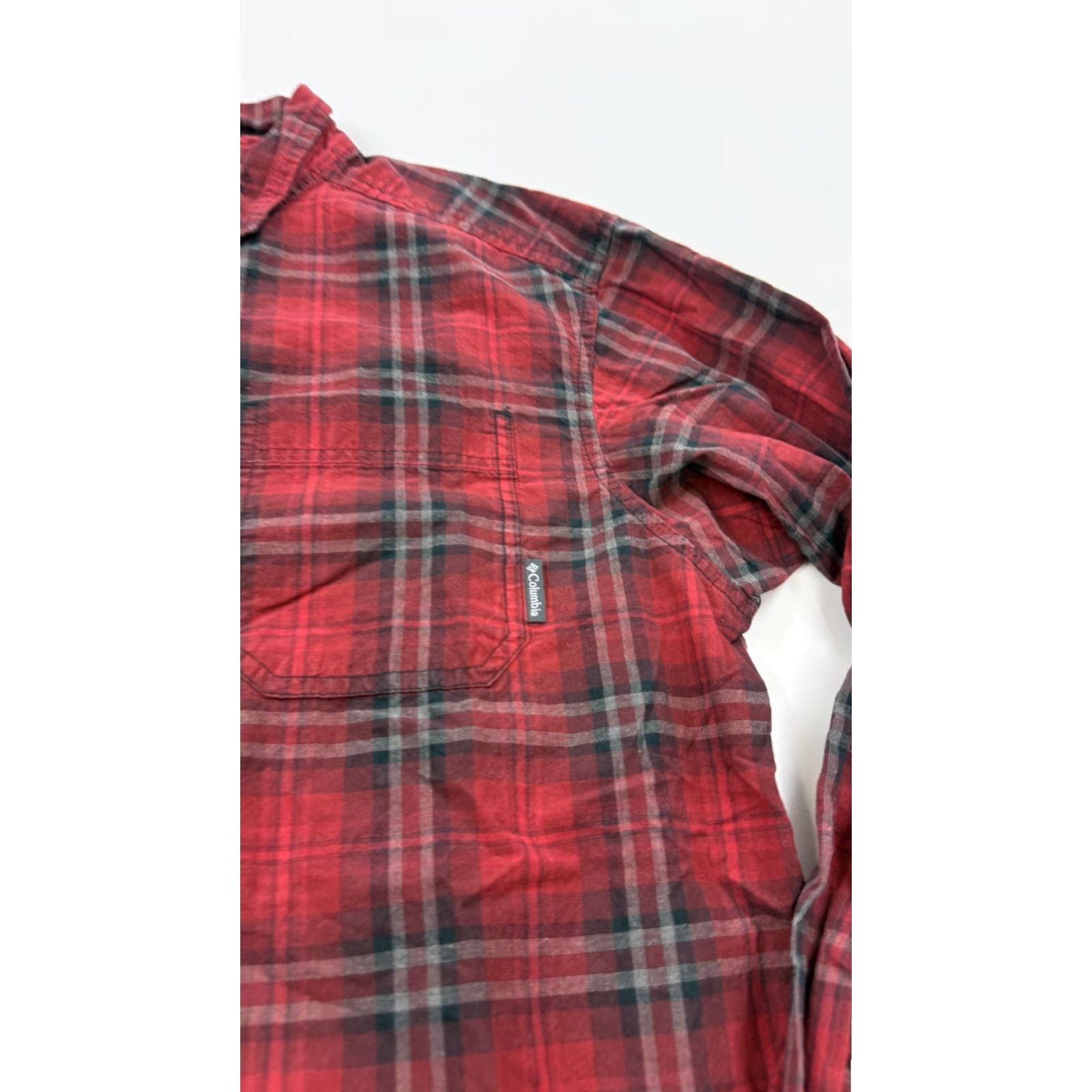 Vintage COLUMBIA Red Plaid Flannel Shirt Mens Small Long Sleeve Button Down Outdoor Casual Size US S / EU 44-46 / 1 - 3 Thumbnail