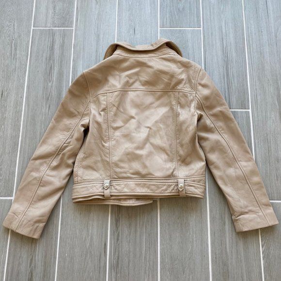 Allsaints NWT All Saints Cole Biker Leather Jacket Sand Brown Sz 8 Size M / US 6-8 / IT 42-44 - 6 Thumbnail