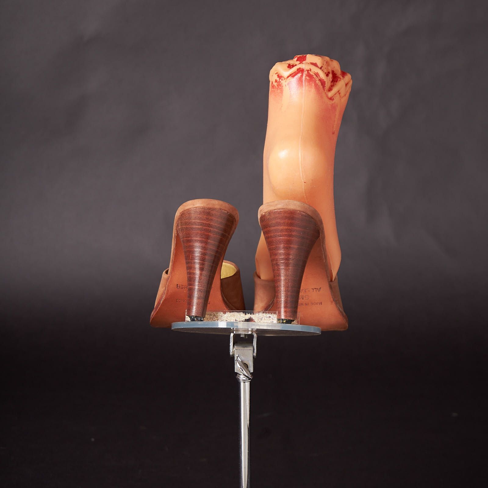 1970s Tan Bernardo Heels Sandals