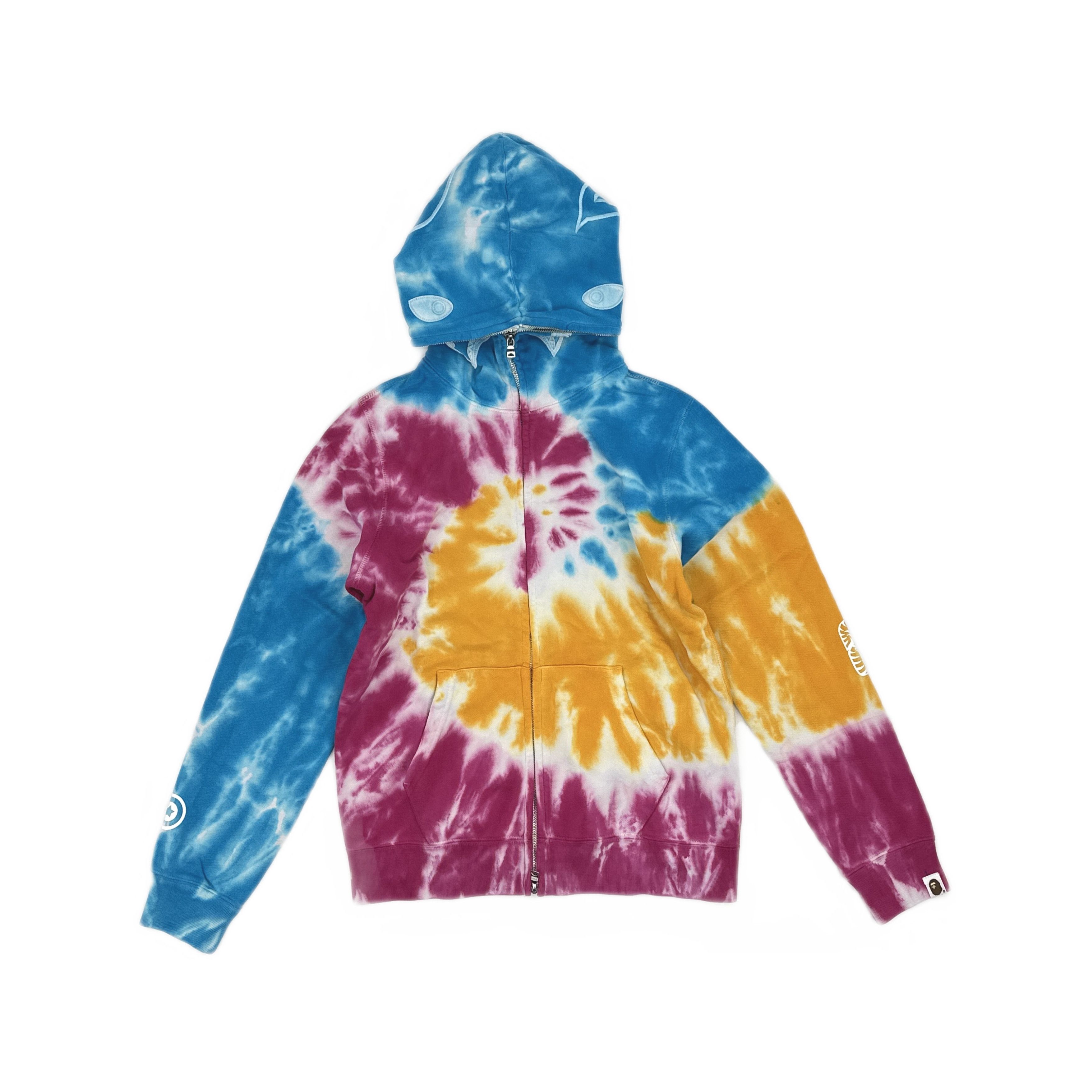 Bape BAPE Tie Dye Shark Hoodie Size XS Size US XS / EU 42 / 0 - 1 Thumbnail