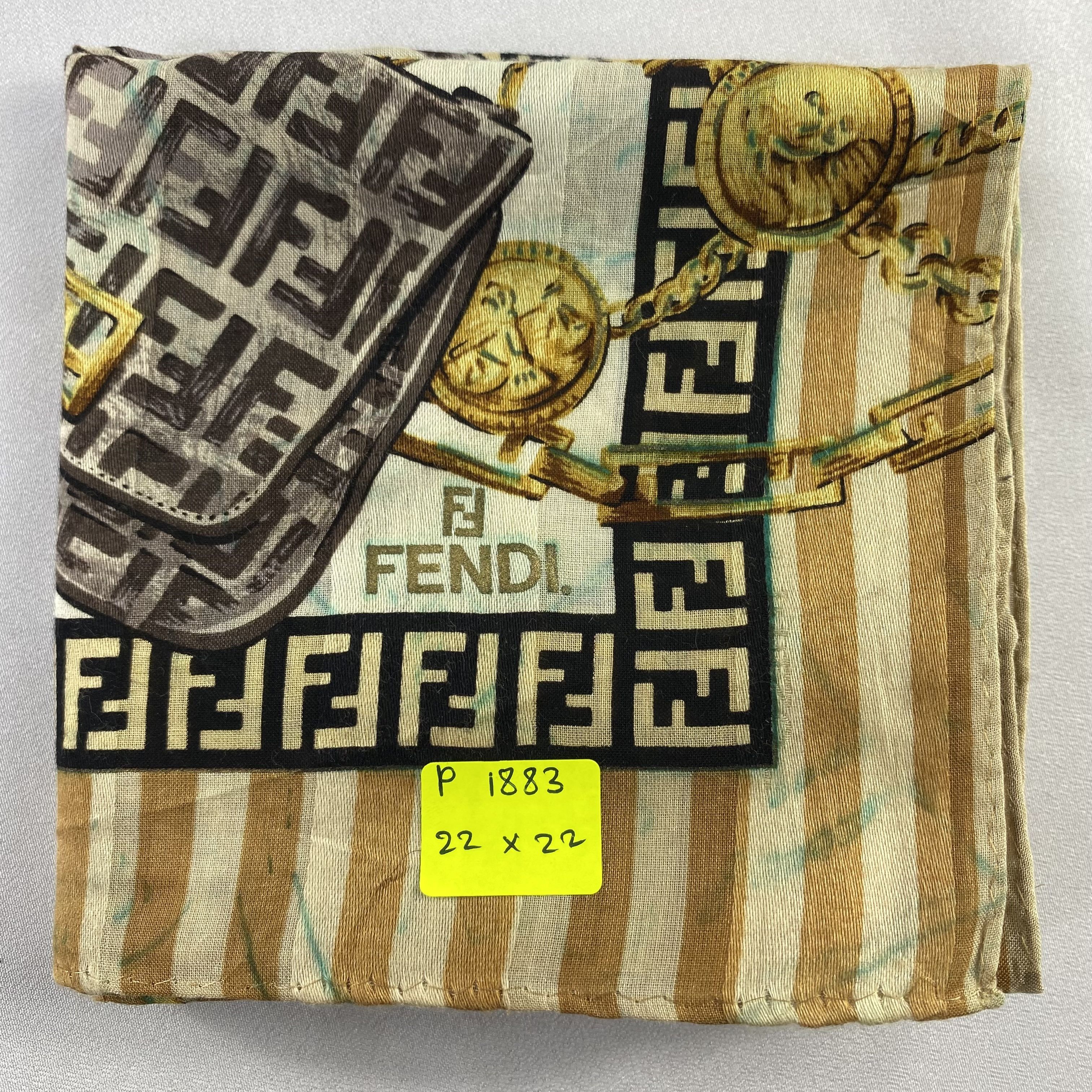Vintage Fendi Handkerchief / Neckerchief / Bandana-P1883 Size ONE SIZE - 5 Thumbnail