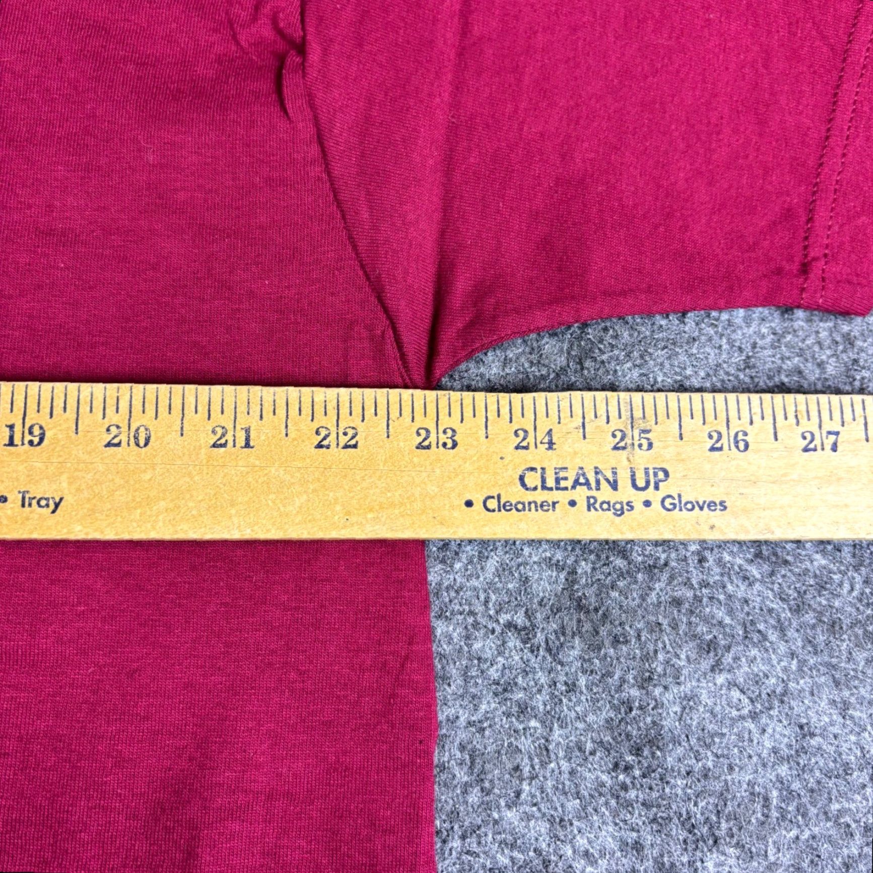 Fruit Of The Loom Fruit of the Loom Heavy Cotton T Shirt Rose Graphic Burgundy Men's XL Vintage Size US XL / EU 56 / 4 - 4 Thumbnail