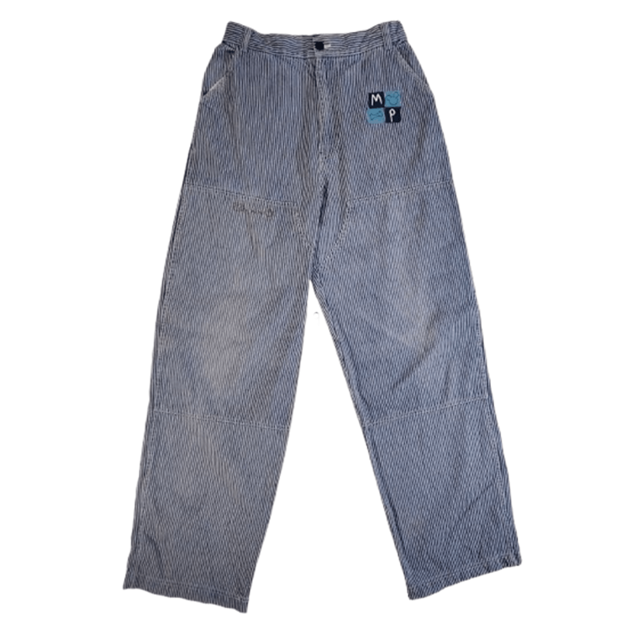 Disney Vintage 90s Disney Store Hickory Stripe Carpenter Pants Size US 30 / EU 46 - 1 Thumbnail