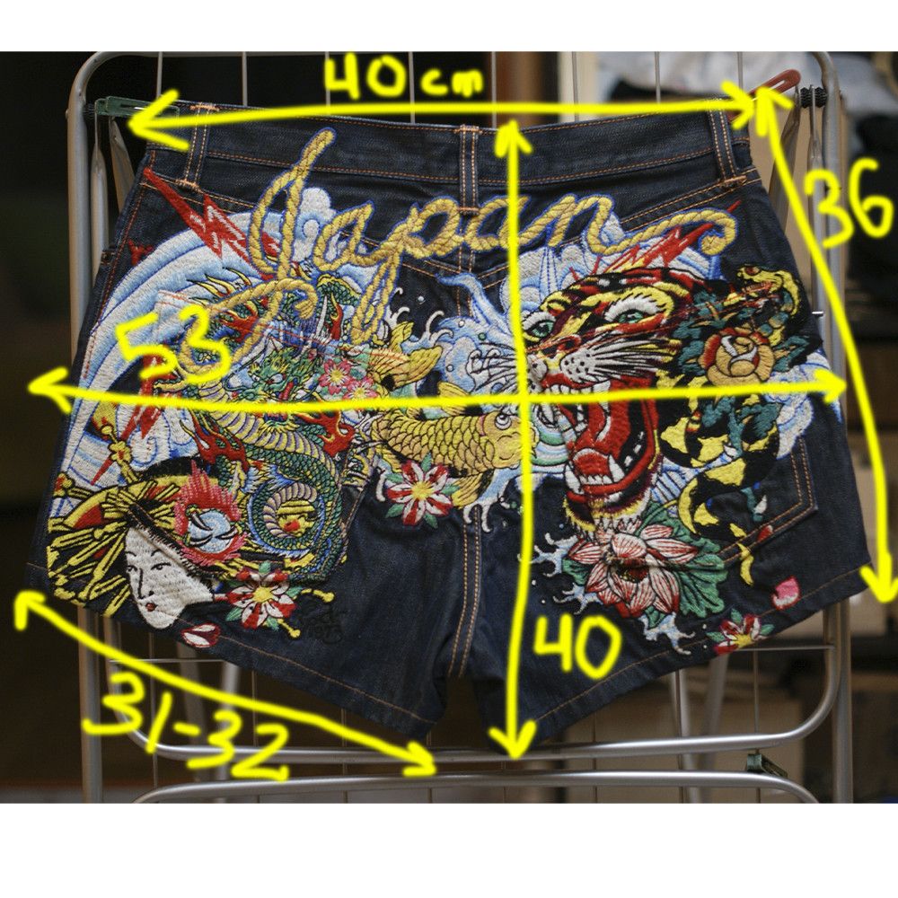Christian Audigier Ed Hardy Christian Audigier Shorts 32 Japan Tiger Dragon Size 32" / US 10 / IT 46 - 9 Thumbnail