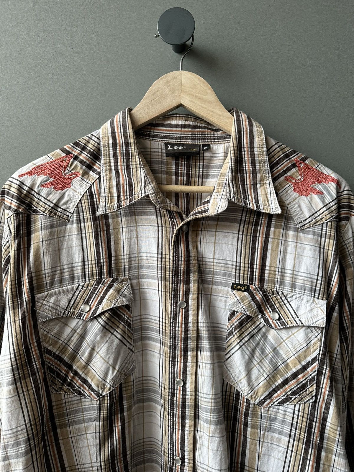Lee Lee Western Snap Check Shirt Size XL Size US XL / EU 56 / 4 - 2 Thumbnail