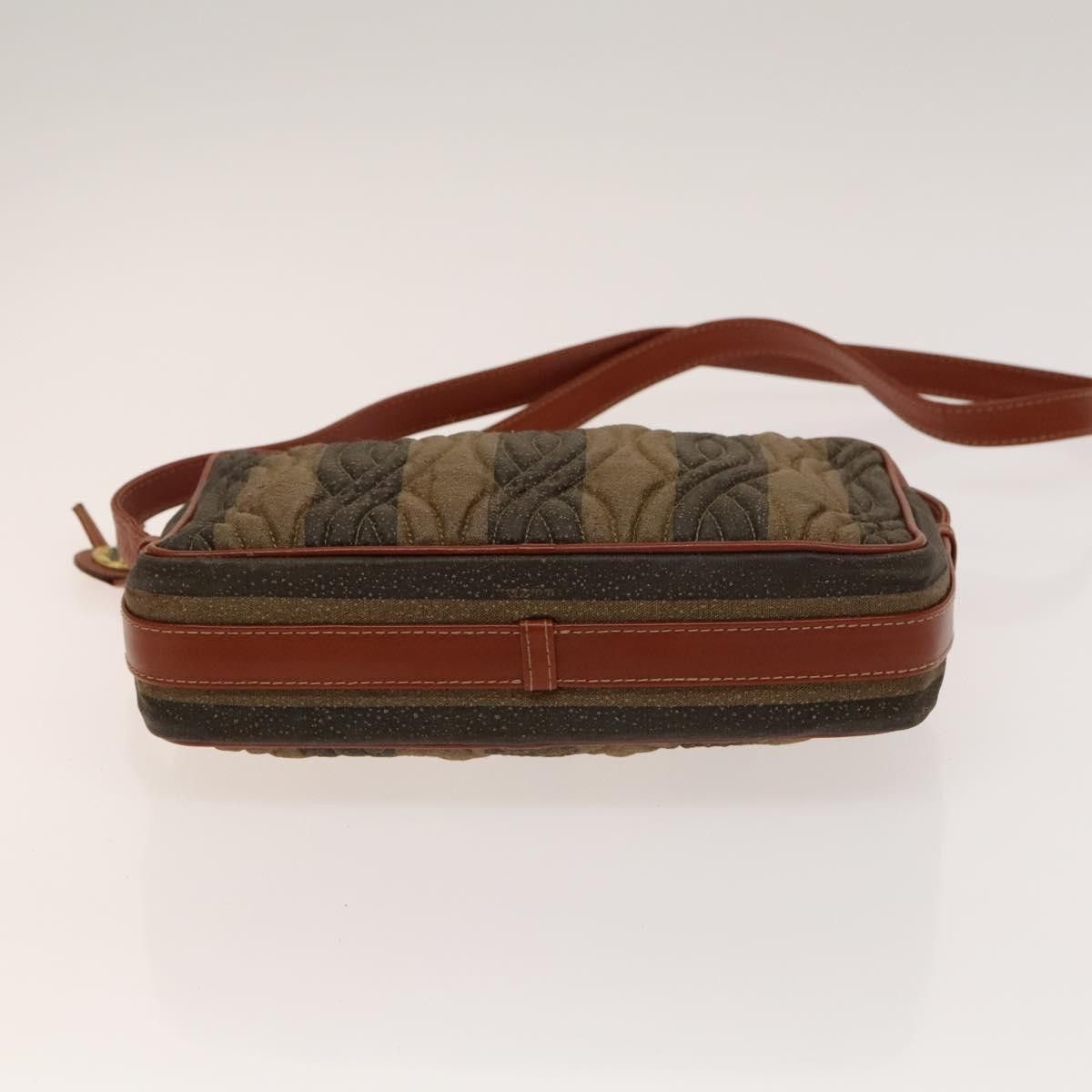 Fendi FENDI Pecan Canvas Shoulder Bag Coated Canvas Black Brown Size ONE SIZE - 9 Thumbnail