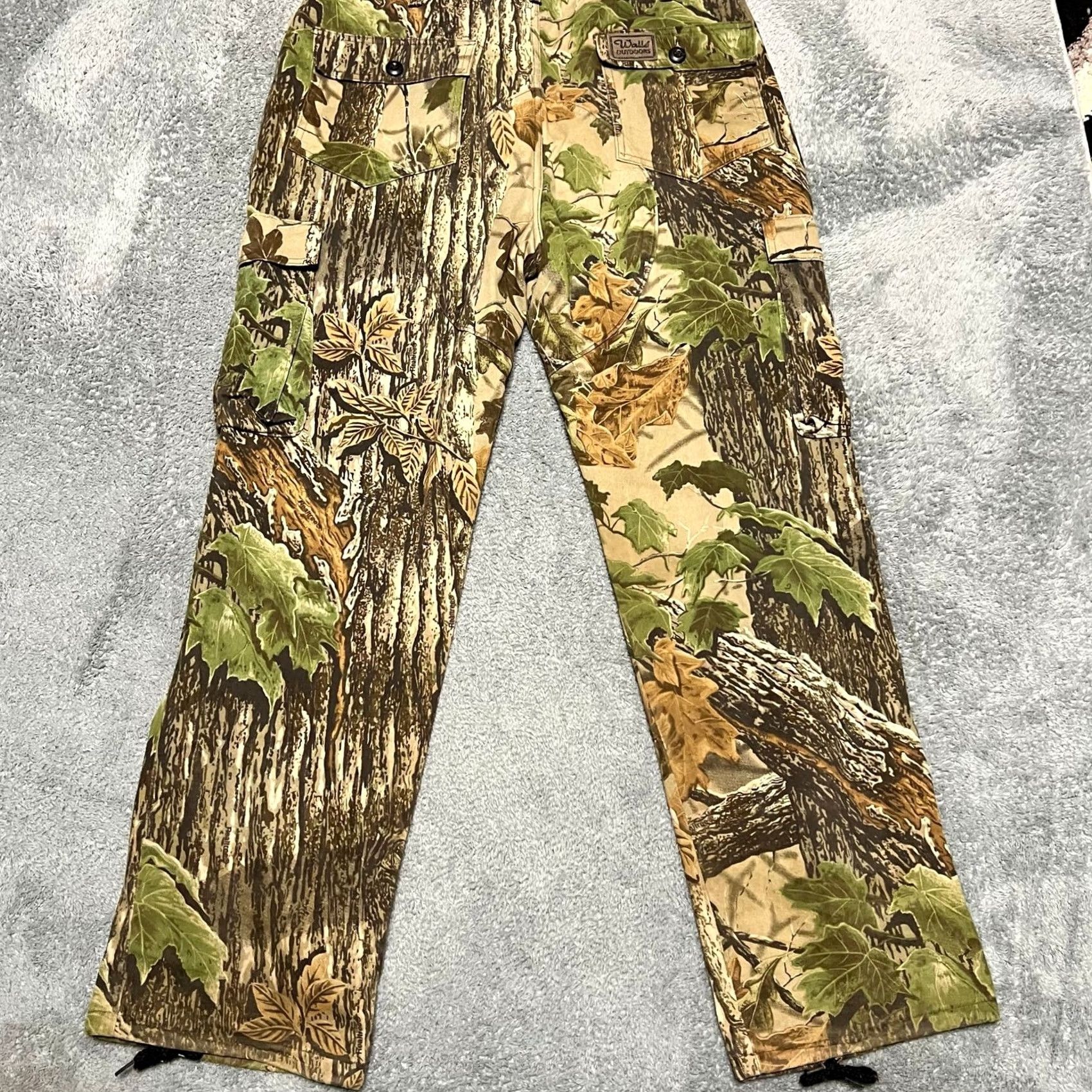 Vintage Walls Camo Pants Mens Large Outdoors Hunting Fishing Cargo Men 37x31 Green Regular Inseam 31 Size US 33 - 3 Thumbnail