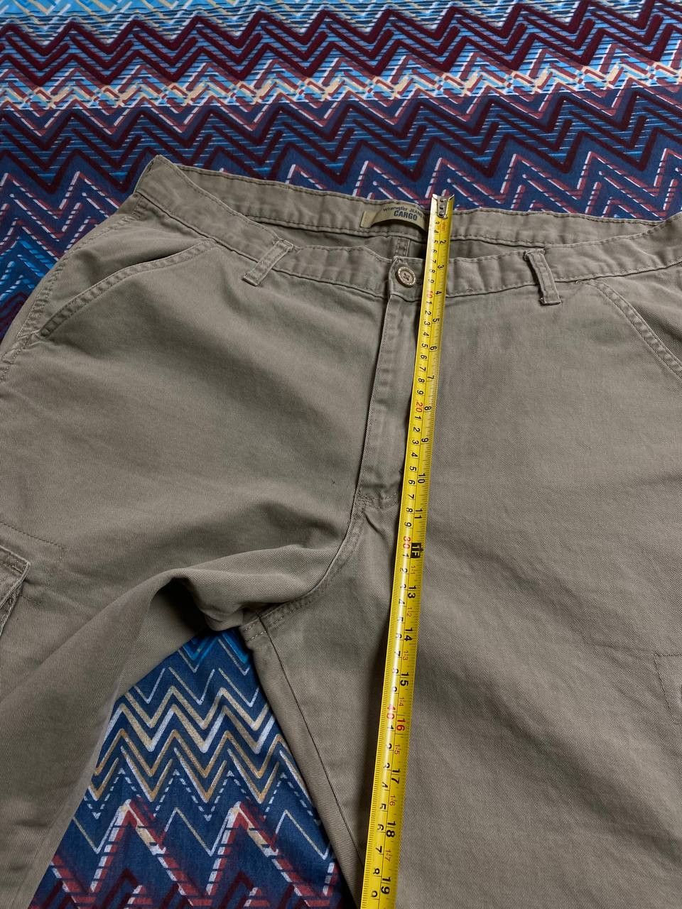 Vintage × Wrangler Wrangler Relaxed Fit Khaki Cargo Pants Size US 36 / EU 52 - 8 Thumbnail