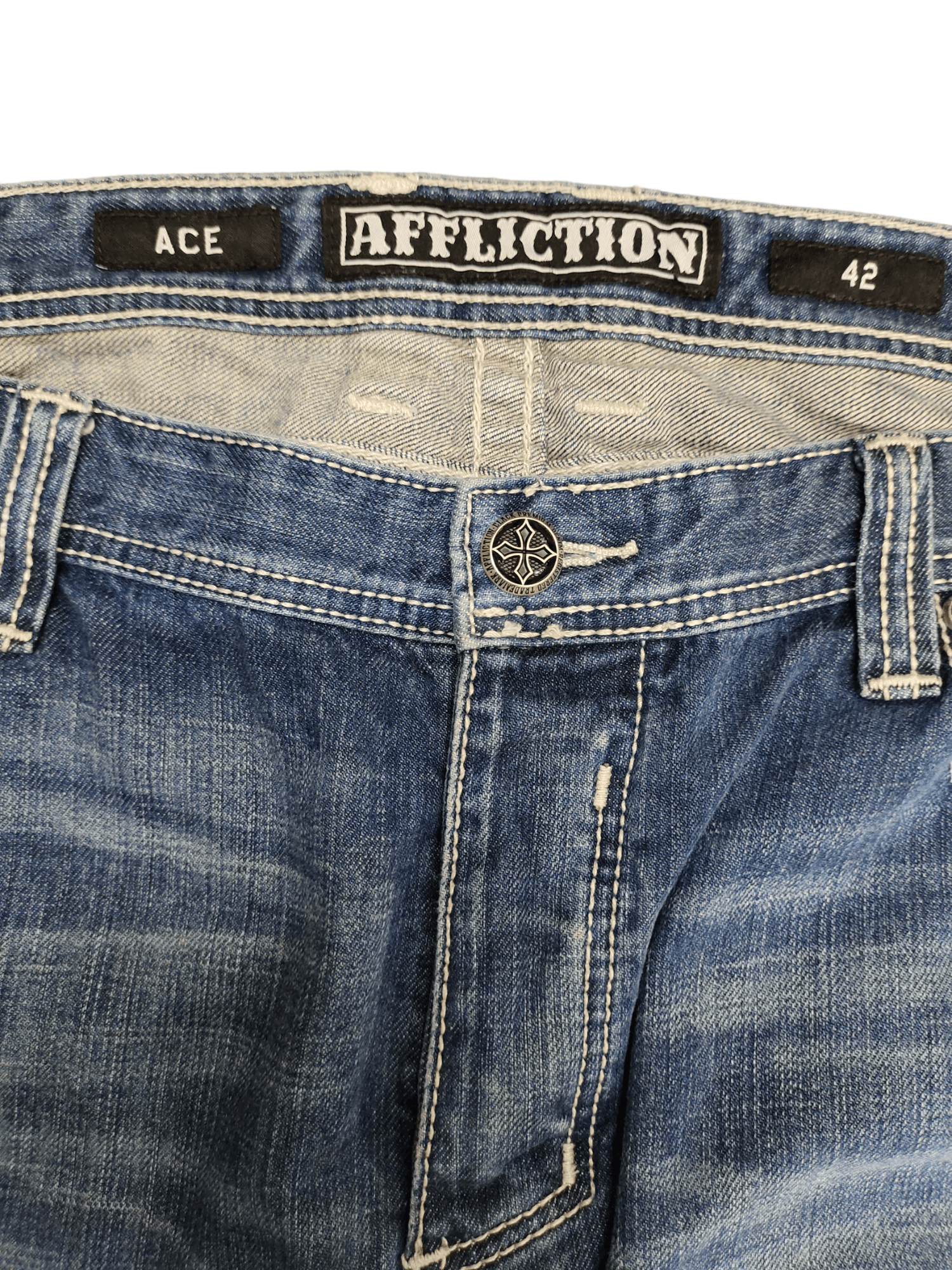 Affliction Affliction Ace Denim Jean Y2k Streetwear Affliction Style Size US 42 / EU 58 - 15 Thumbnail