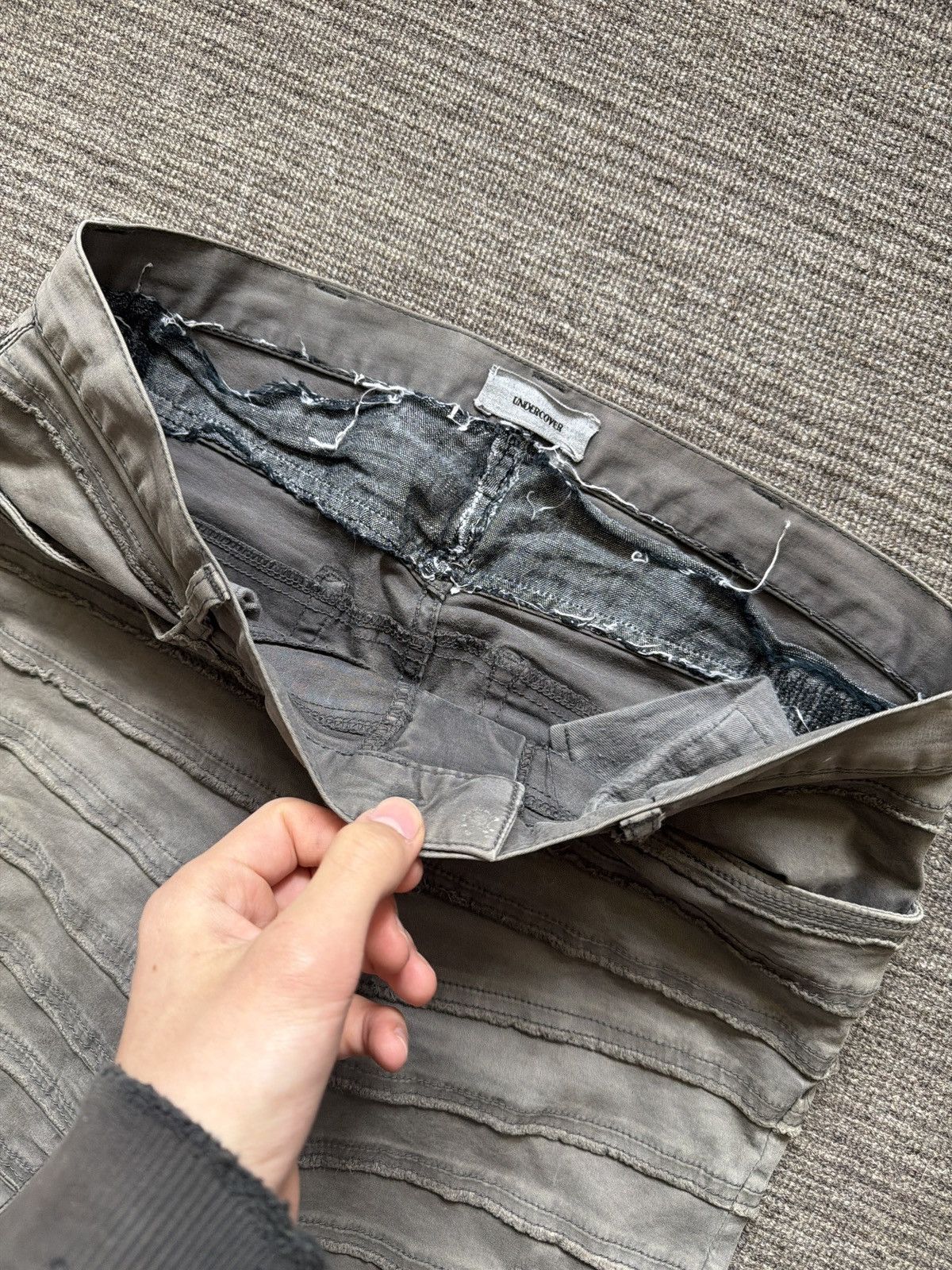Undercover Undercover 13AW Hagi Denim Gray Size US 27 - 5 Thumbnail