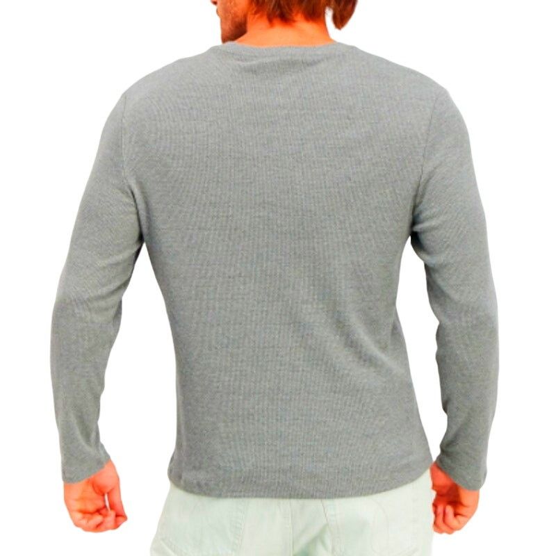 Alfani Alfani Knit Textured Crew Neck Long Sleeve Shirt Oxf Heather Size US M / EU 48-50 / 2 - 3 Thumbnail