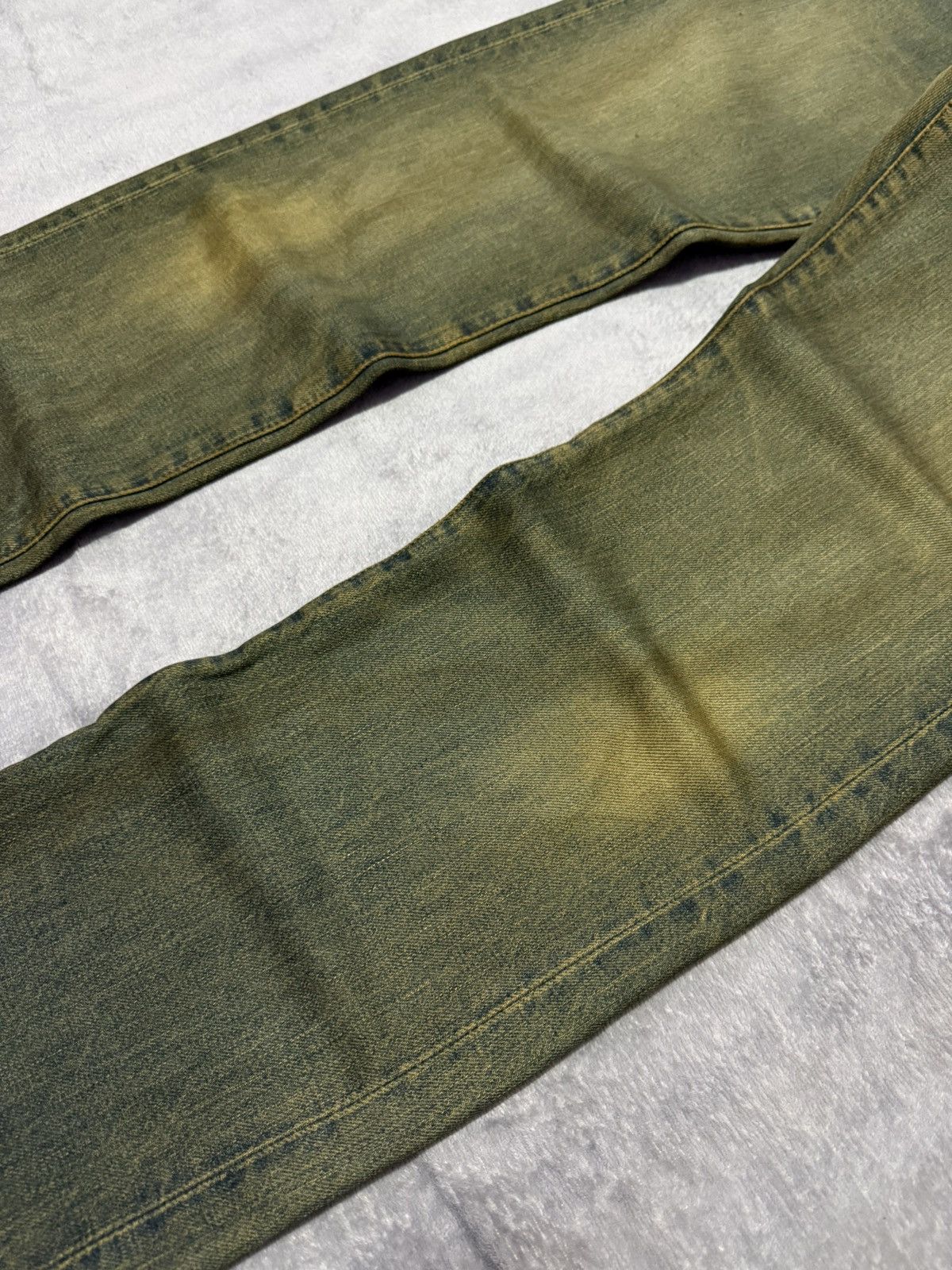 Levi's × Vintage Vintage 90s LEVIS 502 Big E LVC 60s Selvedge Mud Wash Jeans Size US 30 / EU 46 - 6 Thumbnail