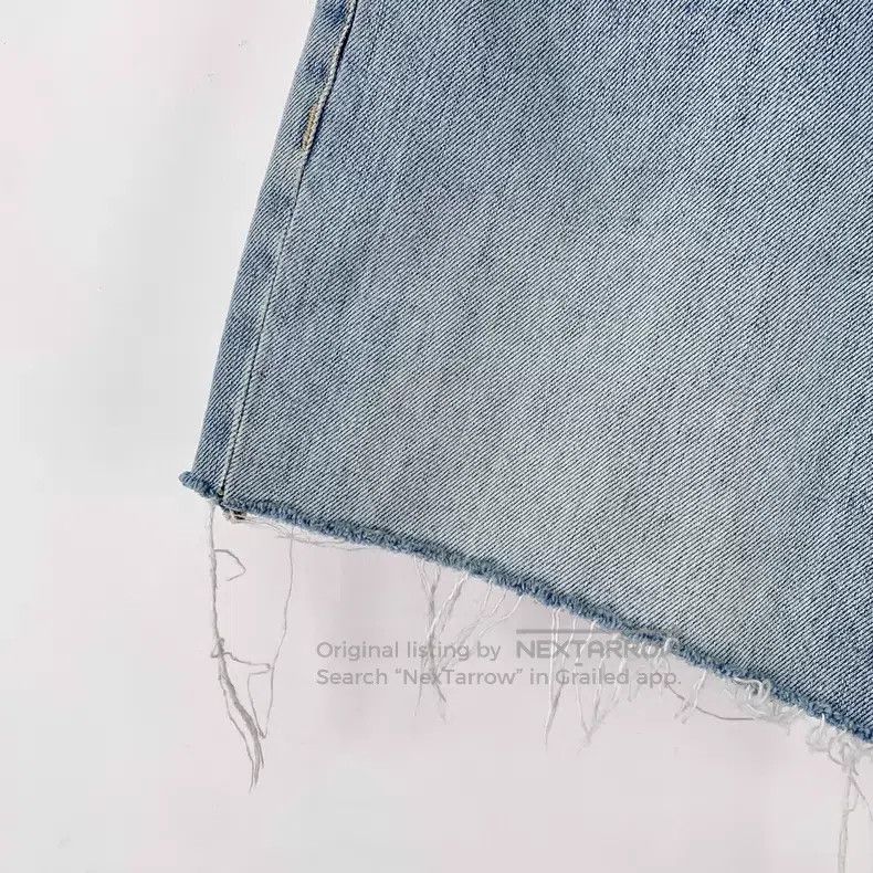 Gucci Gucci Light blue washed destruction design cotton casual d Size 23" - 4 Thumbnail