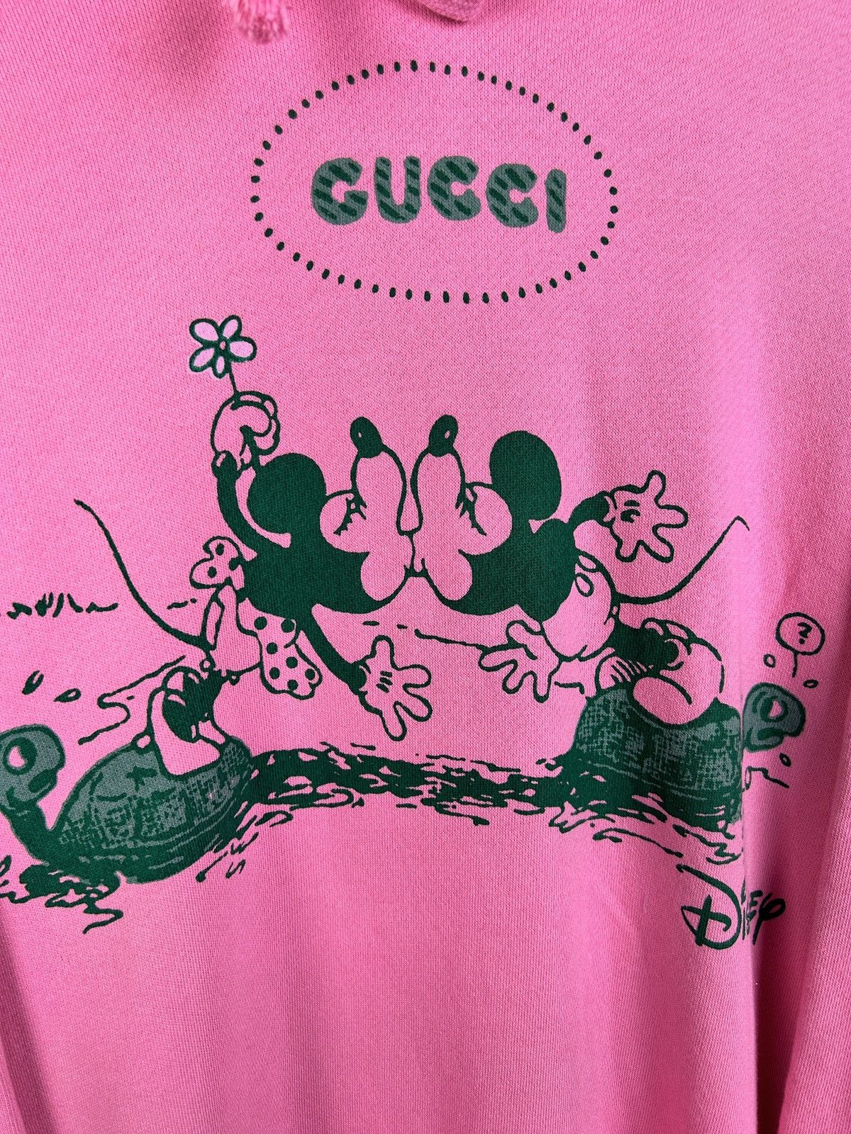Disney × Gucci Gucci x Disney Hooded Dress Mickey Minnie Mouse Print S Pink Size S / US 4 / IT 40 - 3 Thumbnail