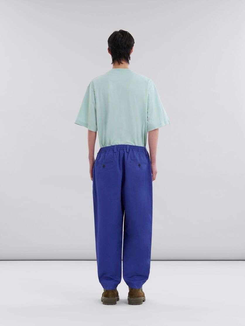 Marni o1w1db10625 Organic Gabardine Trousers in Blue Size US 36 / EU 52 - 3 Thumbnail