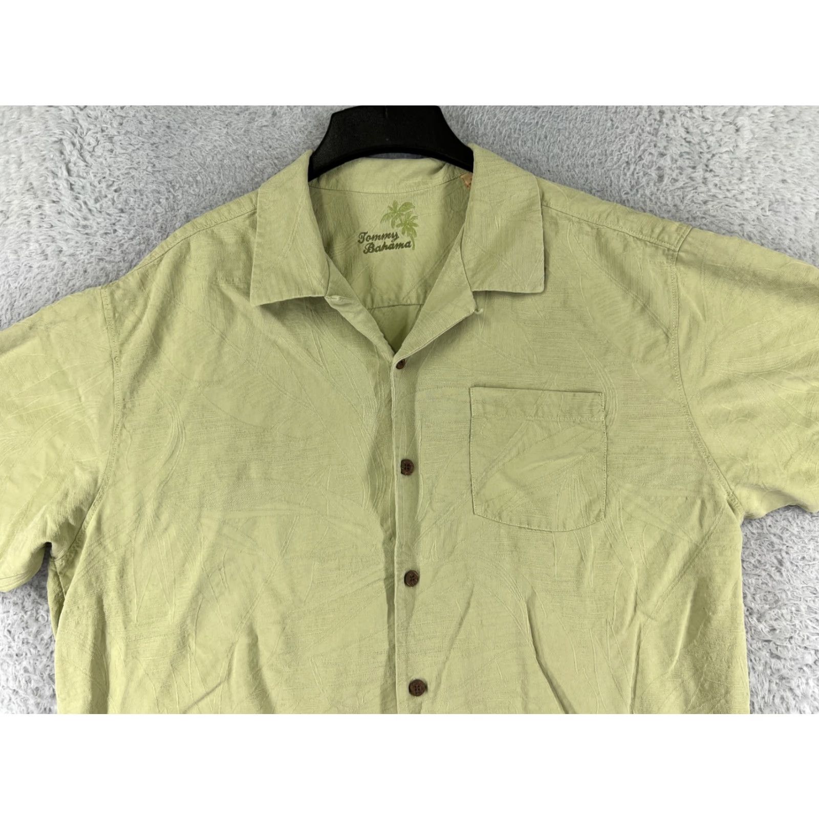 Tommy Bahama Tommy Bahama Shirt XL Green Floral Button-Up 100% Silk Hawaiian Aloha Beach Vacation Mens Size US XL / EU 56 / 4 - 6 Thumbnail