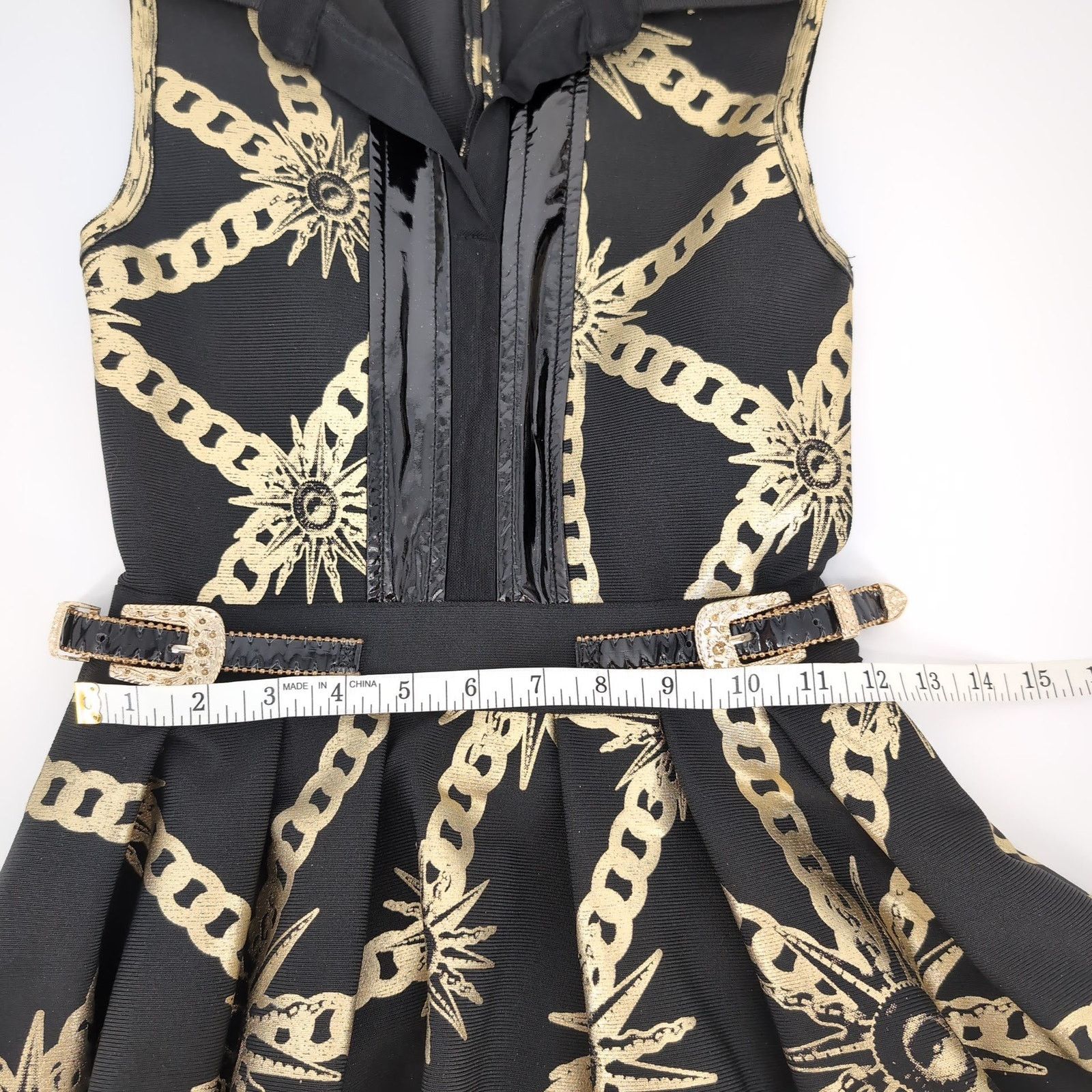 Other Barok Paris NJ Couture NWT Black Gold Sleeveless Dress Sz S Size S / US 4 / IT 40 - 8 Thumbnail