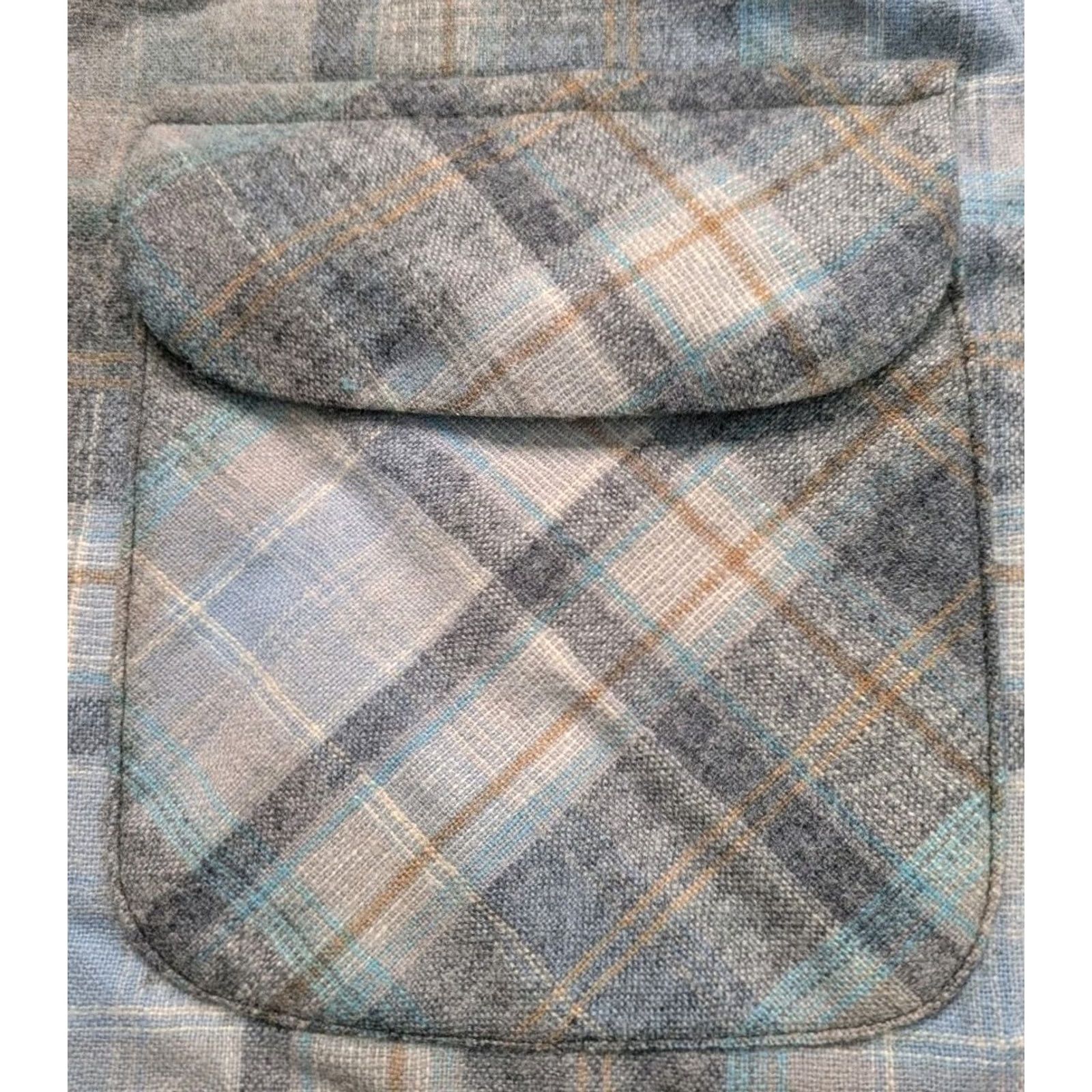 Pendleton VINTAGE Pendleton Wool Board Shirt Large L Plaid Button-Up Shirt Loop Collar Flap Pocket USA Made Mens Size US L / EU 52-54 / 3 - 6 Thumbnail