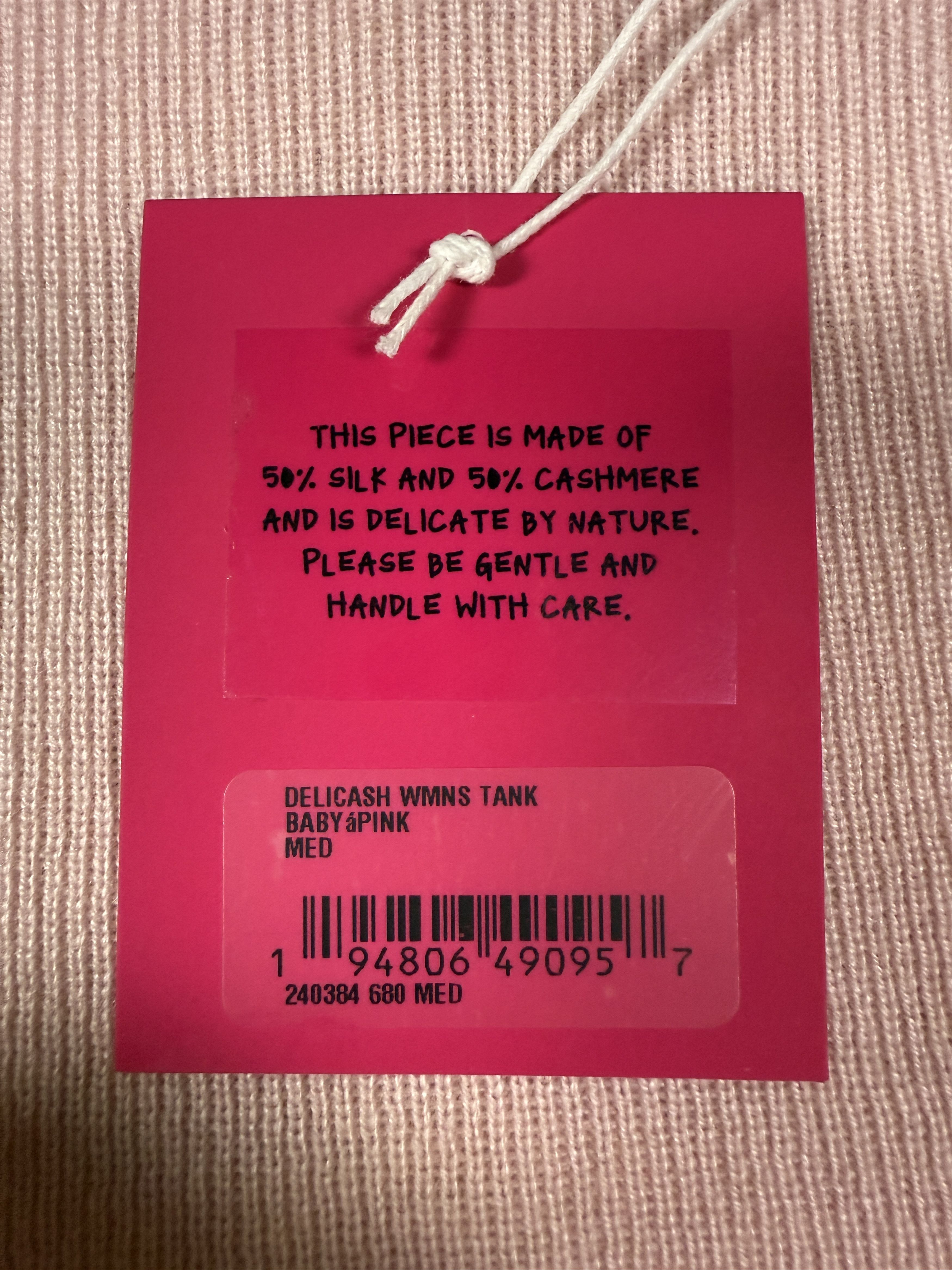 The Elder Statesman $395 The Elder Statesman Delicash Baby Pink Tank Size M / US 6-8 / IT 42-44 - 7 Thumbnail