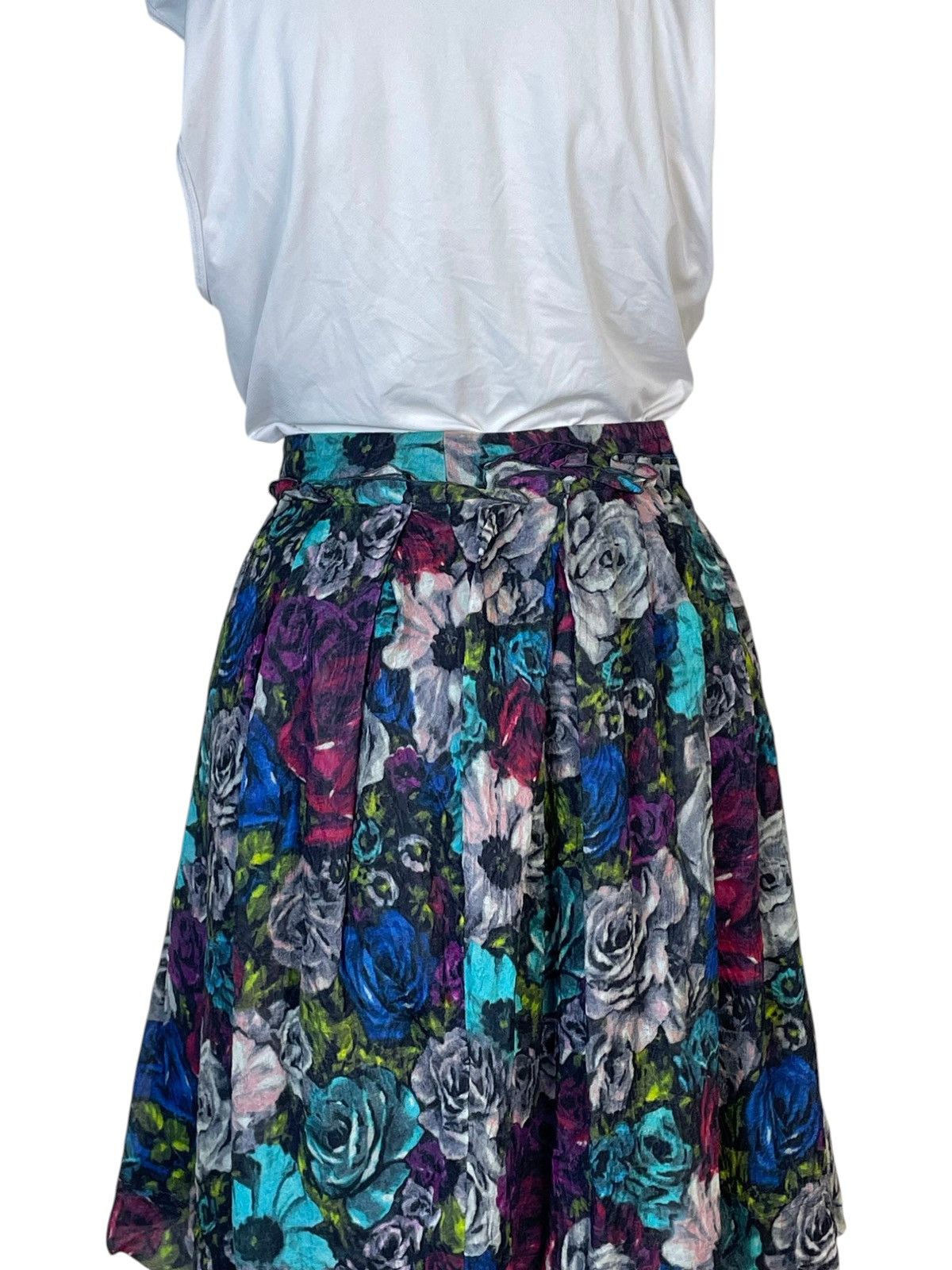 Lanvin Resort 2010 Lanvin by Alber Elbaz Floral Silk Skirt Size 25" / US 0 / IT 36 - 5 Thumbnail