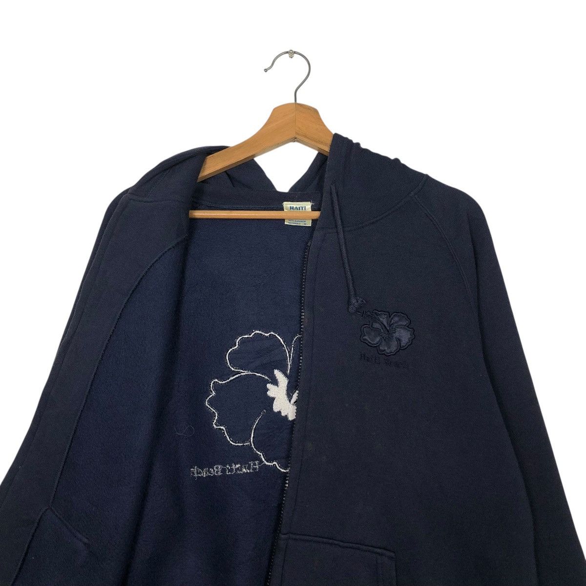 Japanese Brand 🔥VINTAGE ZIPPER JACKET HAWAIIAN HAITI BEACH FLOWER BIG LOGO Size US M / EU 48-50 / 2 - 15 Thumbnail