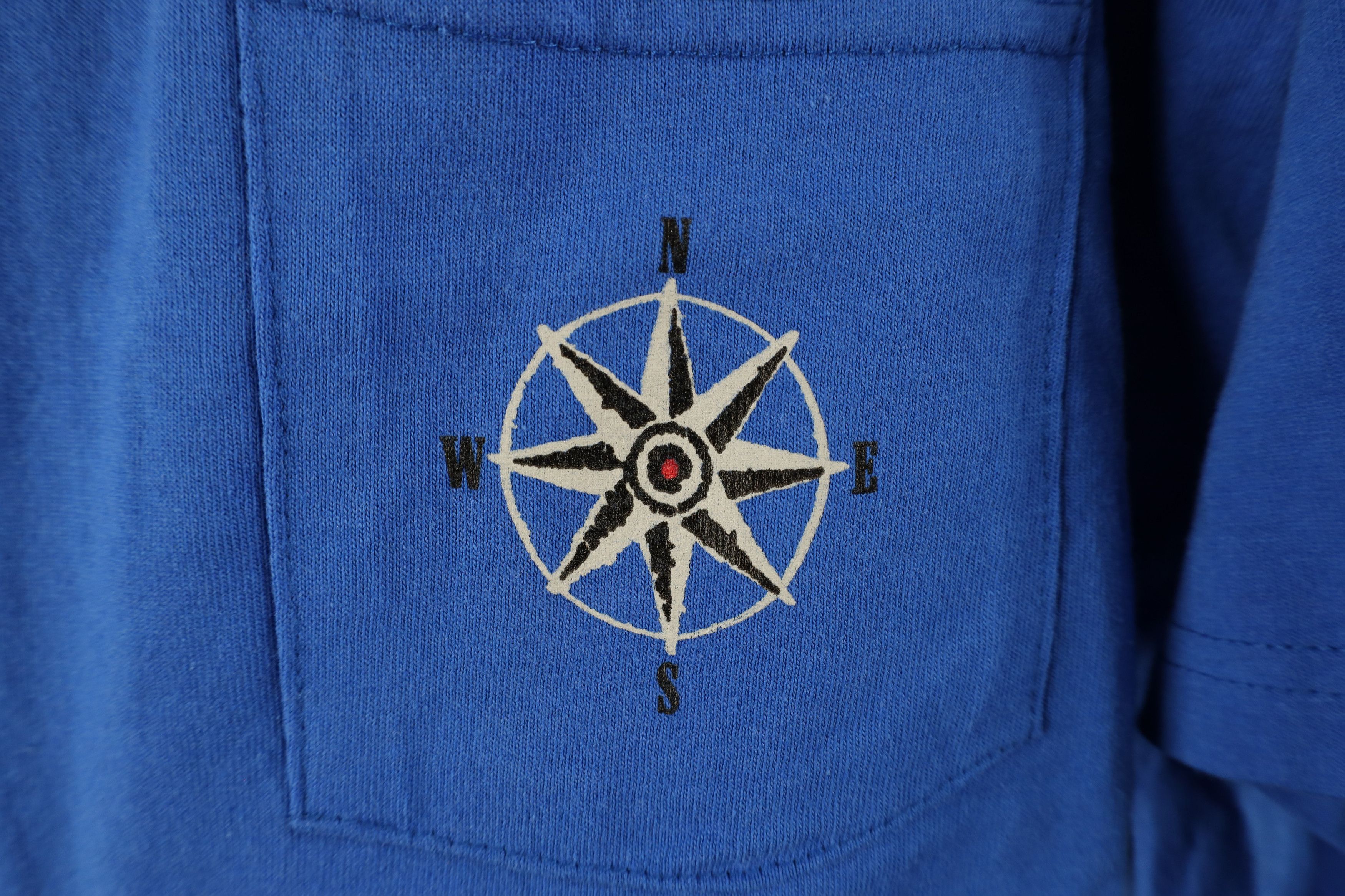 Marlboro Vintage 90s Marlboro Skiing Pocket T-Shirt Blue Cotton USA Size US XL / EU 56 / 4 - 4 Thumbnail