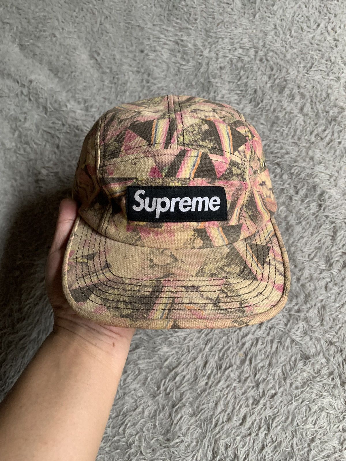 Supreme FW13 Supreme Liberty London Camp Cap Pink Floyd Thorgerson Size ONE SIZE - 1 Thumbnail