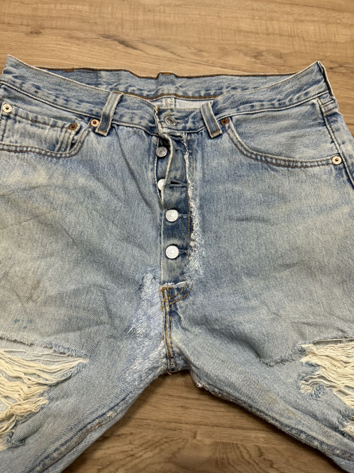 Levi's Vintage Dustress Levis 501 jeans Size US 32 / EU 48 - 2 Thumbnail