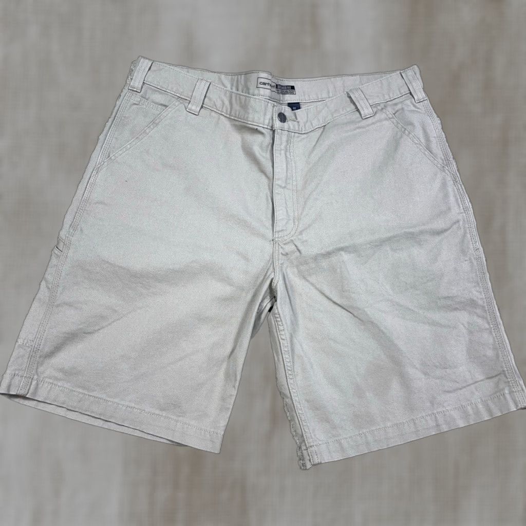 Carhartt VINTAGE Carhartt Shorts Men 40 Tan Khaki Duck Canvas Baggy Relaxed Fit Utility Work Wear Size US 40 / EU 56 - 1 Thumbnail