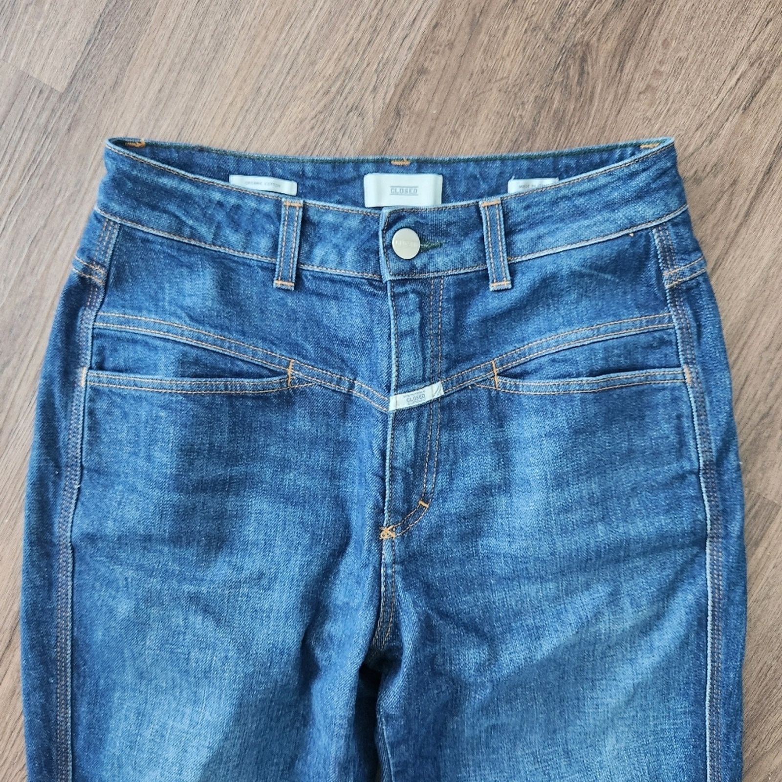 CLOSED CLOSED Pedal Pusher Jeans Blue 42 Designer Straight Leg Size 29" - 9 Thumbnail